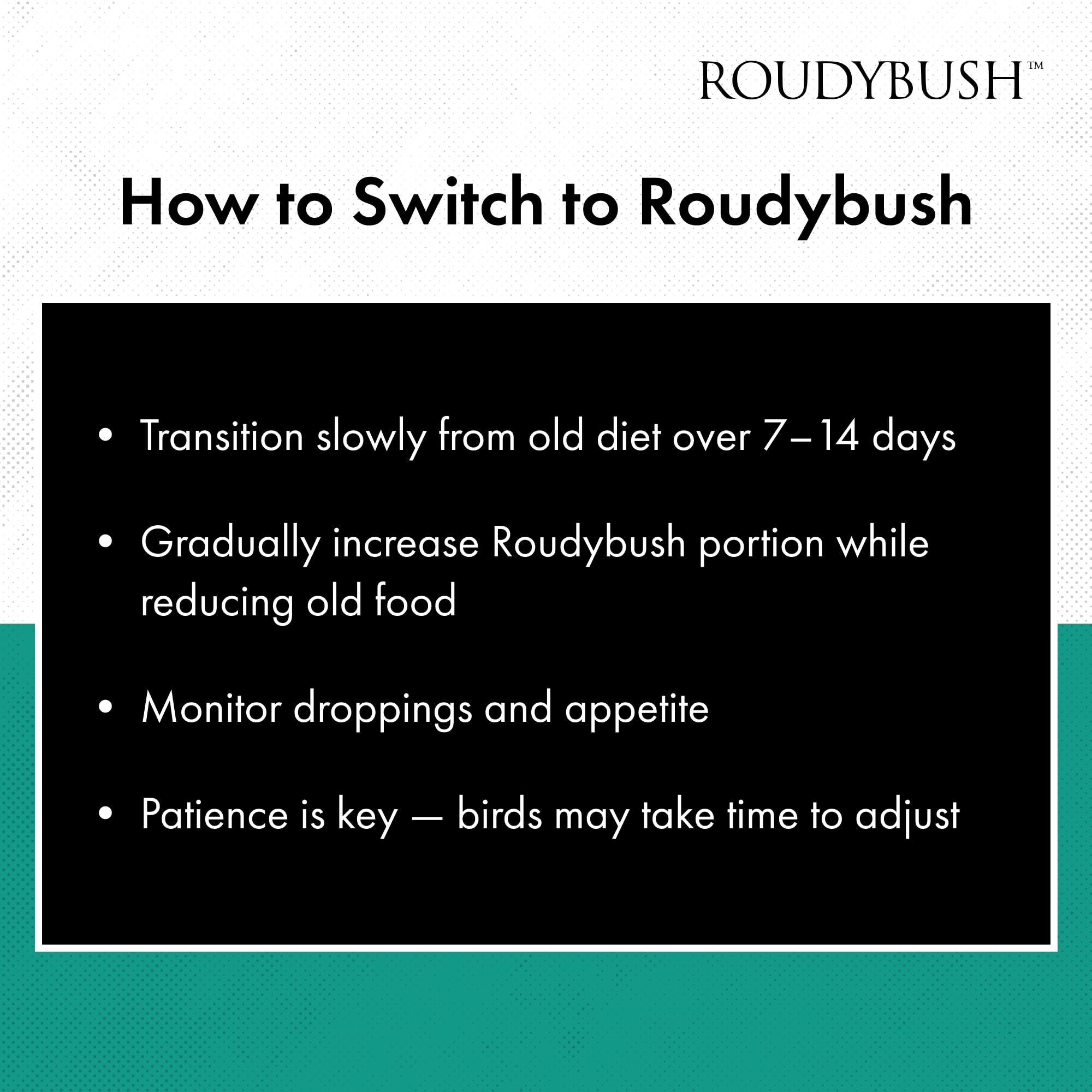Roudybush Daily Maintenance Bird Food, Small, 25-Pound (225SMDM)