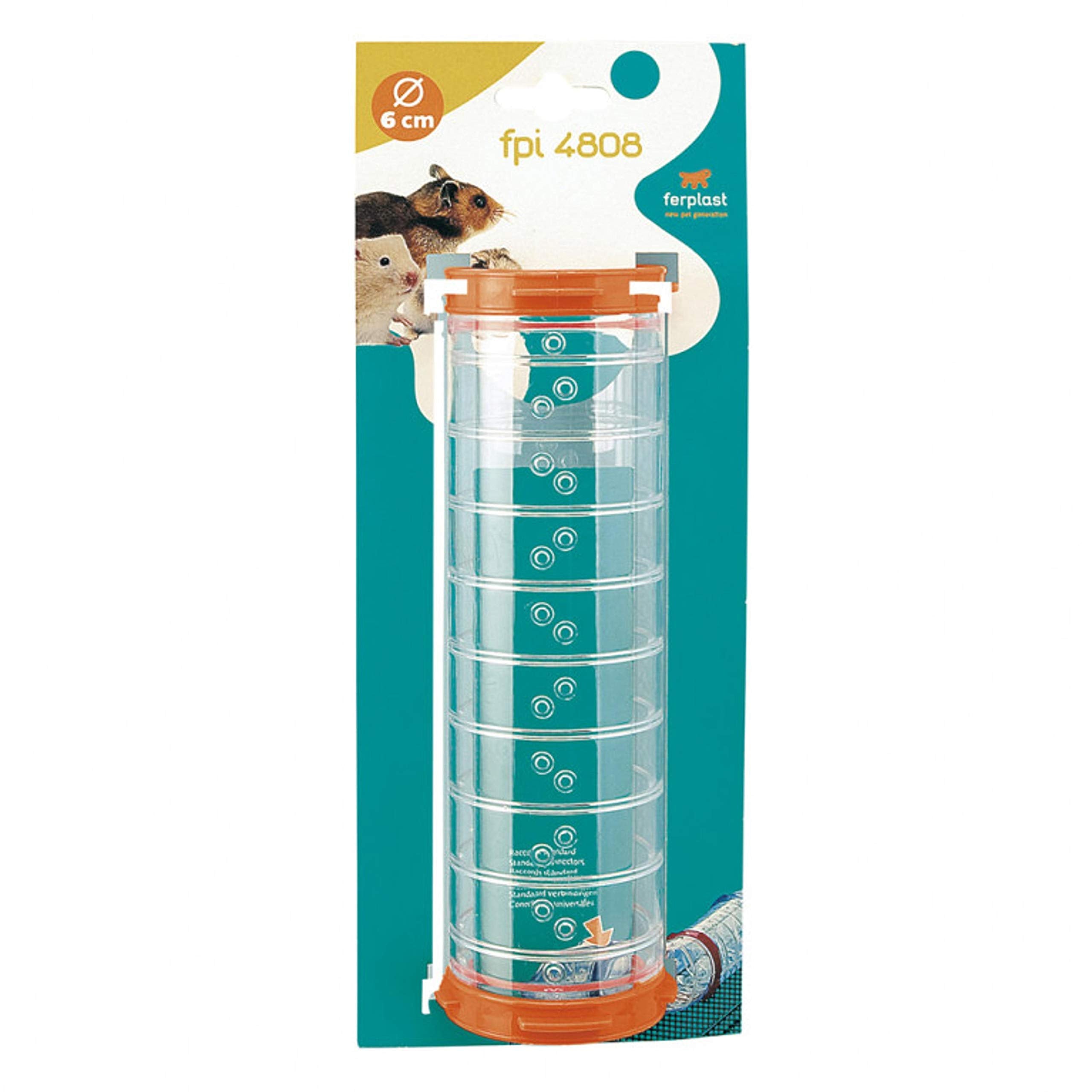 Ferplast Hamster Cage Play Tube | 8-Inch Straight Tunnel, 8L X 2.4 Diameter - Inches