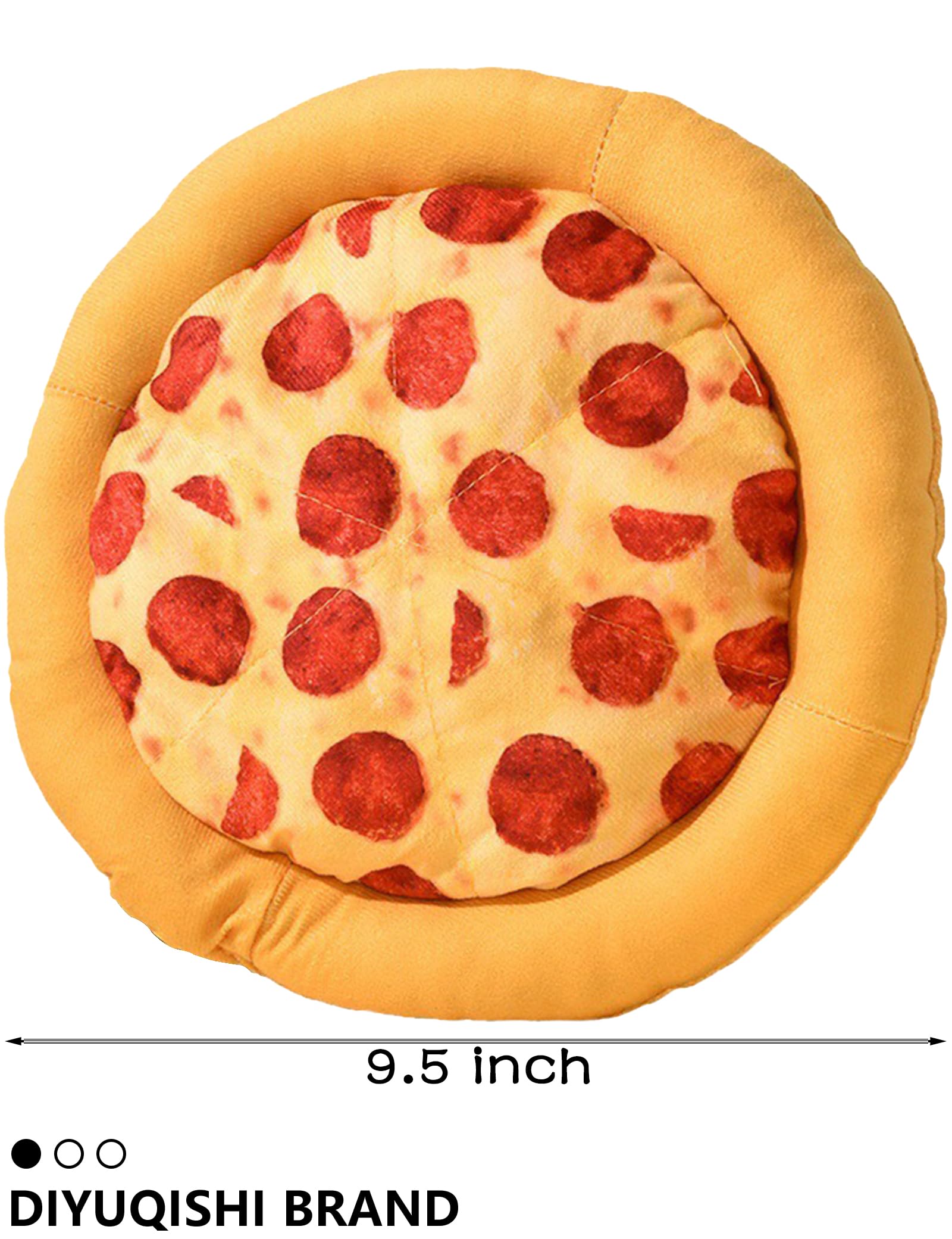 Diyuqishi Puppy Toys, Large Pizza, Practice Chewing And Cleaning Teeth For Small And Medium Breed Sizes (9.5'', Deluxe Puppy Toy