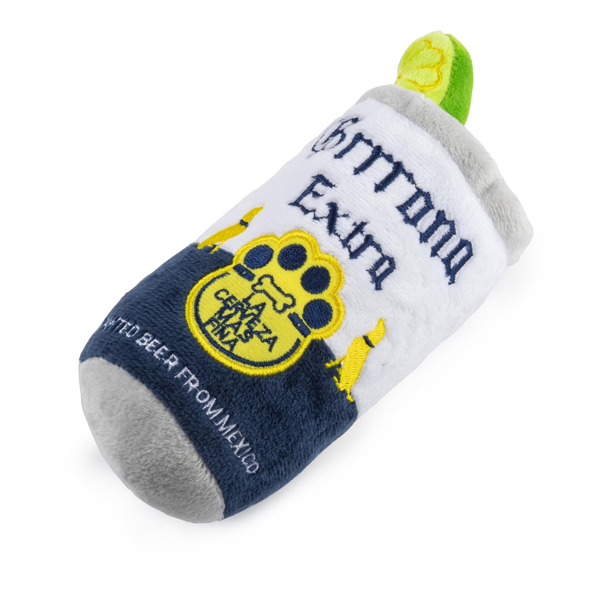 Haute Diggity Dog Grrrona Beer Can, Plush Designer Dog Toys with Interactive Squeaker, Stimulating Pet Enrichment, Machine-Washa