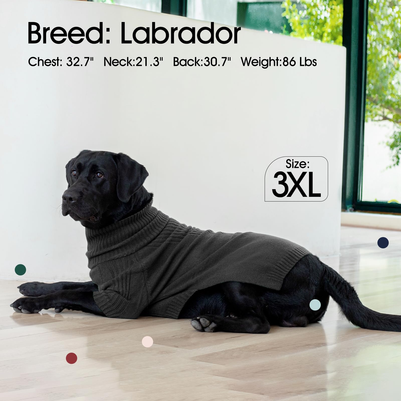 Iecoii Extra-Large Dog Sweater 5Xl,Christmas Dog Sweaters For Extra Large Dogs Girl Boy,Turtleneck Knitted Knitwear Easy On Dogg