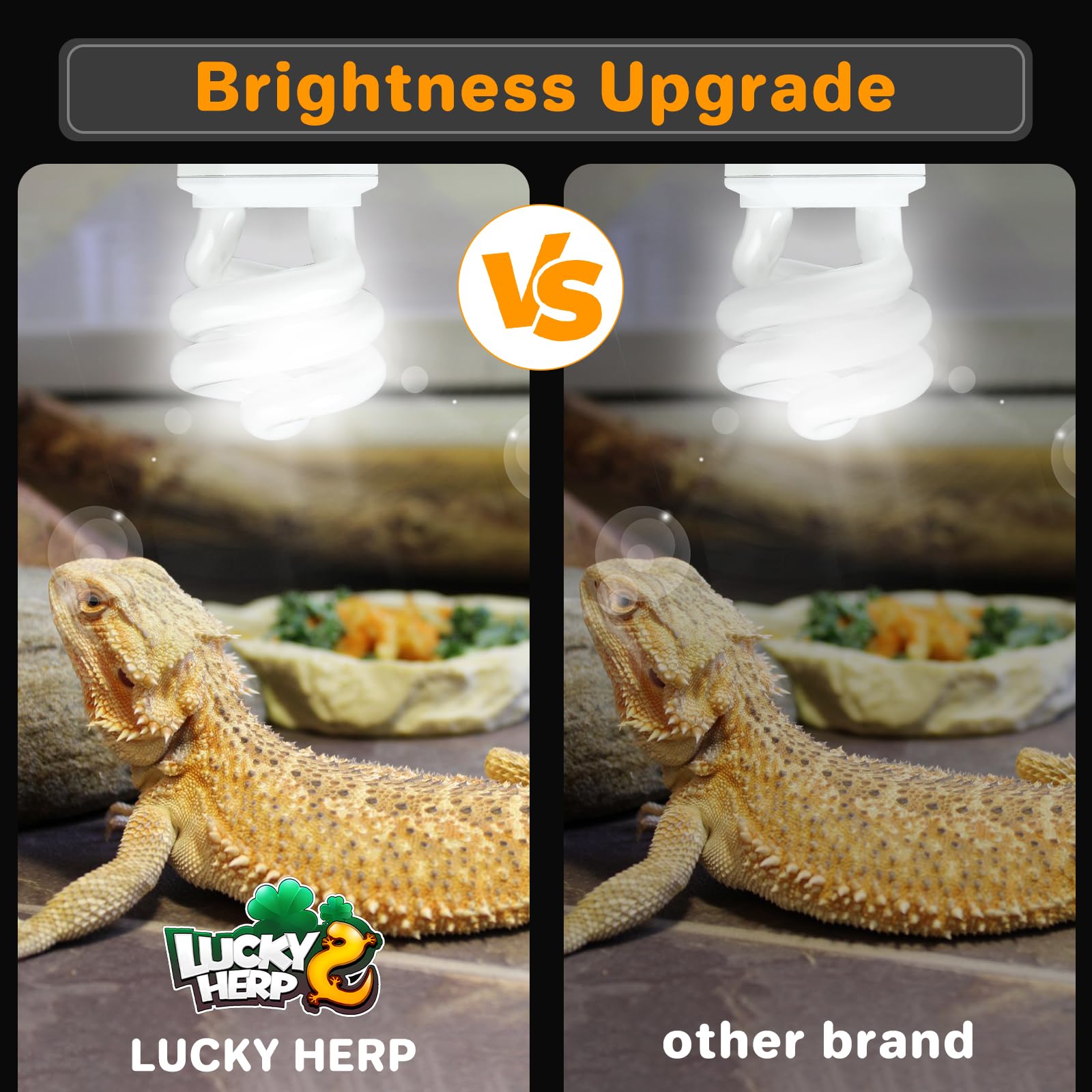 Lucky Herp Uva Uvb Reptile Light 10.0, Desert Uvb 150 Compact Fluorescent Lamp, Uvb Light For Reptiles 15W, Uva Uvb Reptile Ligh