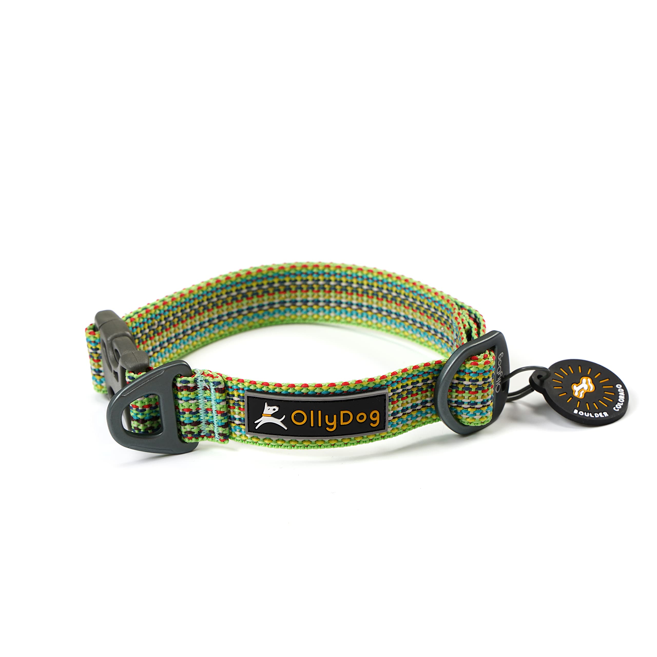 Ollydog Rescue Adjustable Dog Collar With Sturdy Buckle, Lightweight Training Collar For Large, Medium And Small Dogs (Small, Pr