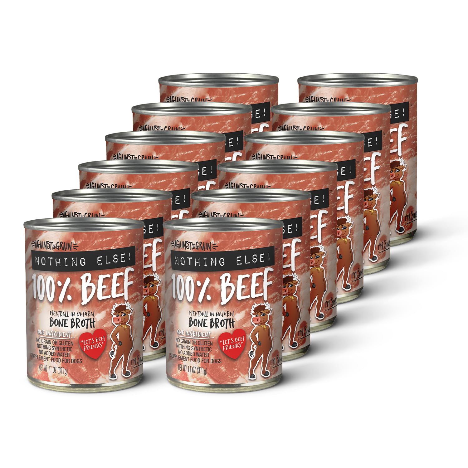 Evangers Against The Grain Pet Food Nothing Else! Dog Food - 11 oz Cans (Pack of 12)