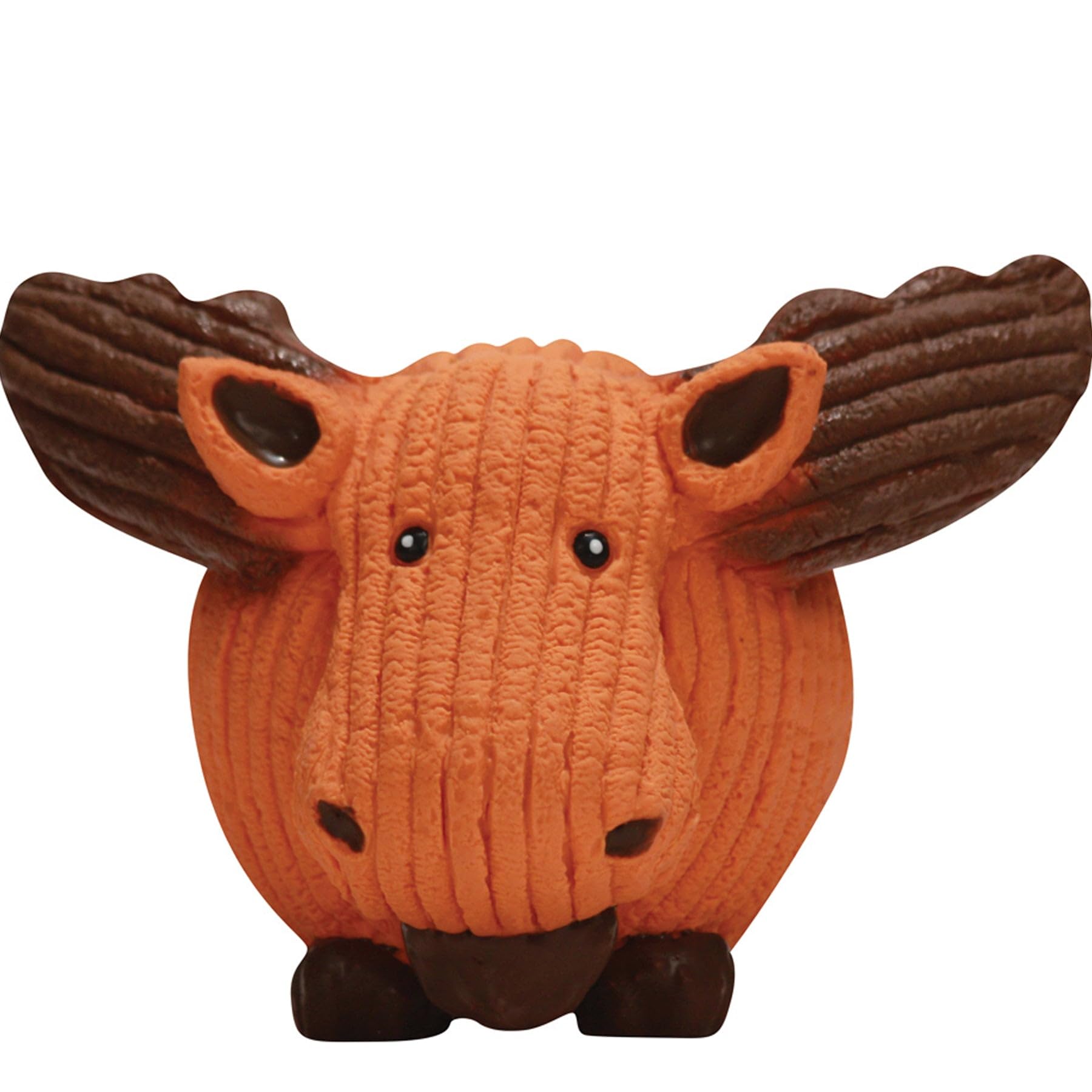 Hugglehounds Ruff-Tex Squeaky Tough Dog Chew Toy All Natural, Moose, Large