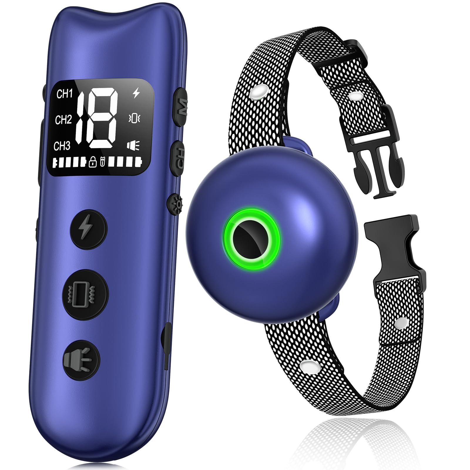 Dog Shock Collar, Dog Training Collar With Remote 2600Ft, Ipx7 Waterproof Rechargeable E-Collar, 3 Training Modes For Medium Lar