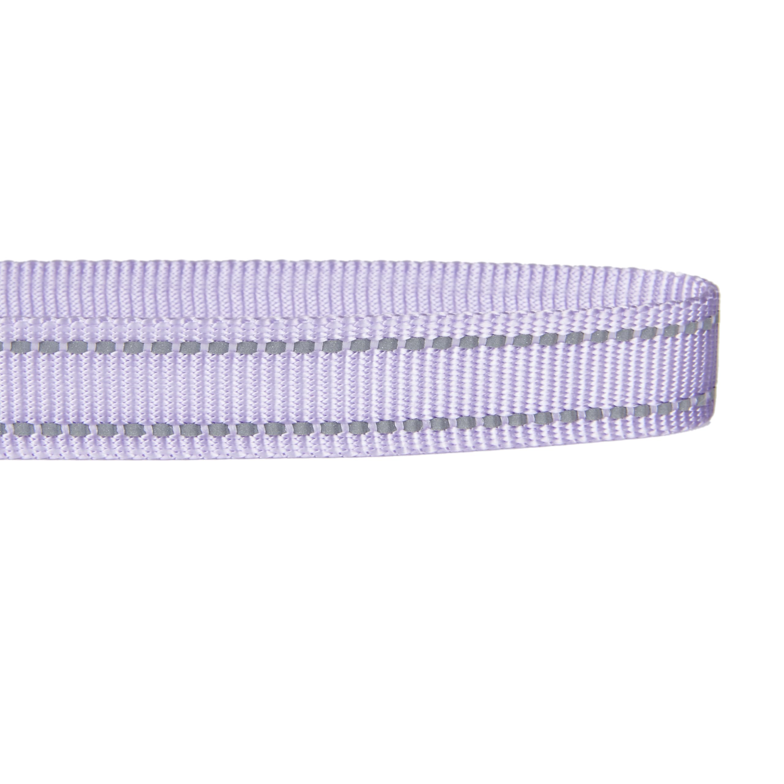 Petiry Reflective Nylon Dog Leash, Handle Padded With Neoprene, For Small Medium Large Dog.(S, Lilac Purple)