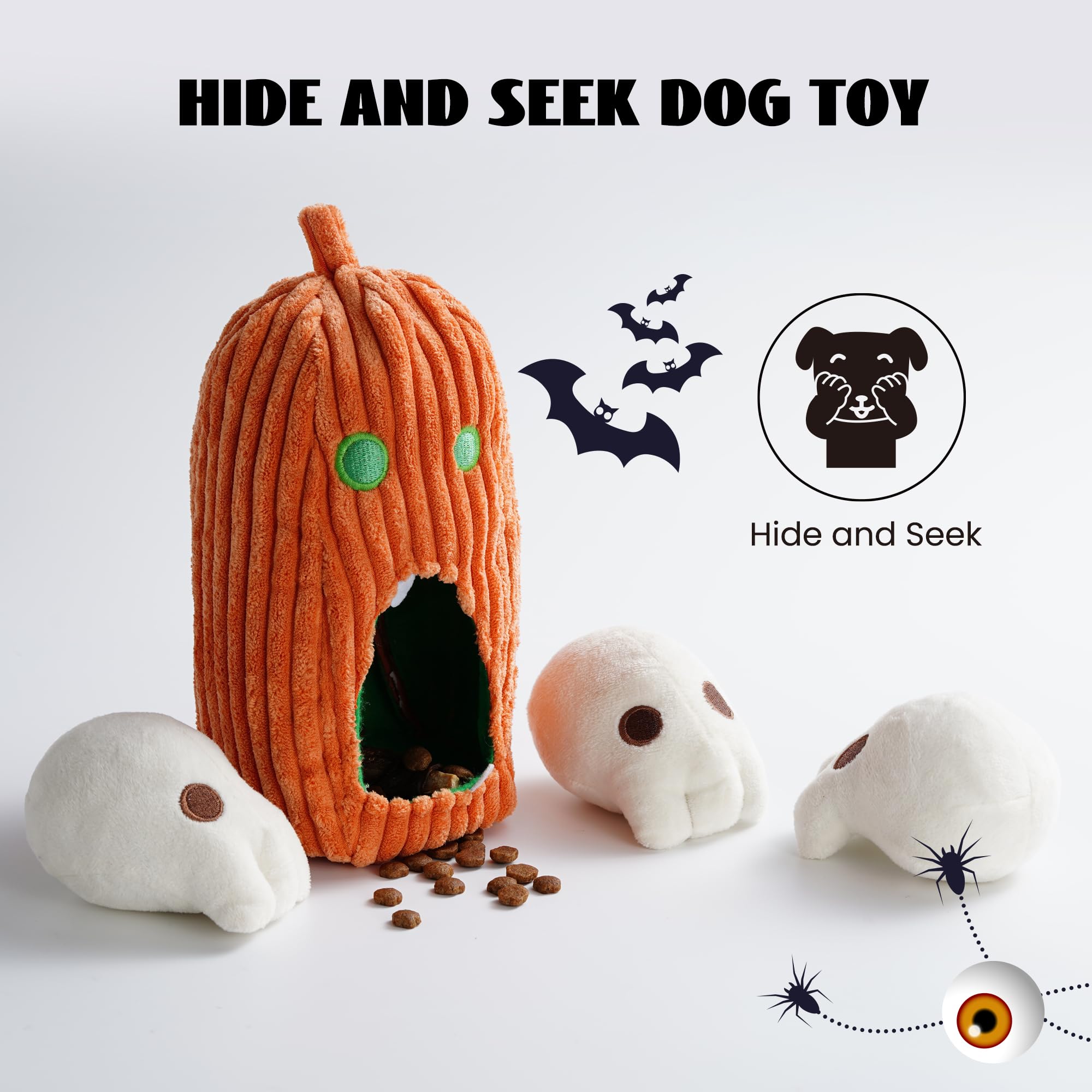 Nocciola 4 Pcs Small Dog Toys, Puppy Dog Toys To Keep Them Busy, Durable Plush Dog Toys For Small Medium Size Dogs, Funny Dog Sq