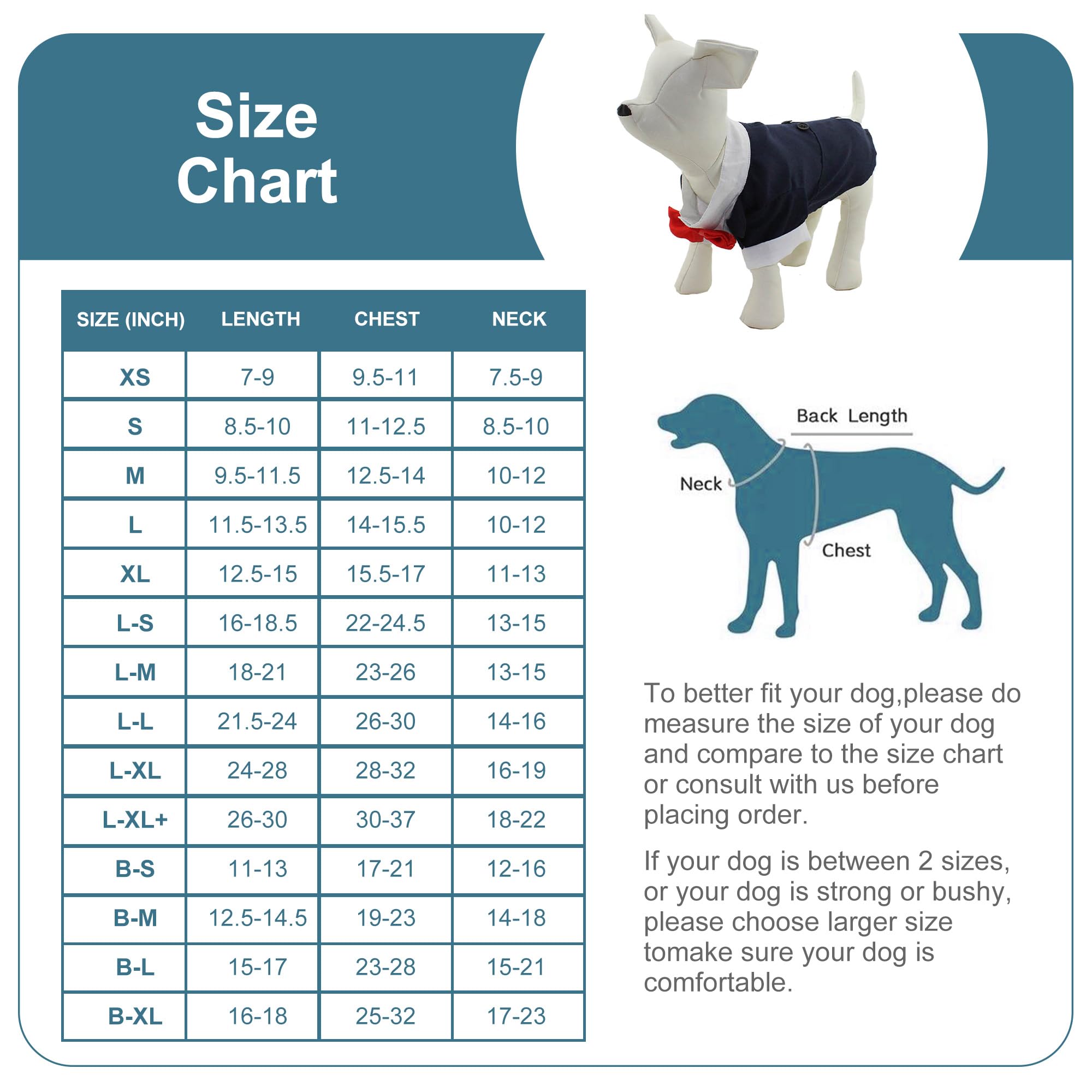 Lovelonglong Bulldog Costume Dog Suit Formal Tuxedo With Black Bow Tie Wedding Clothes For Pugs/French Bulldog/English Bulldog/American Pit Bull Gray B-L