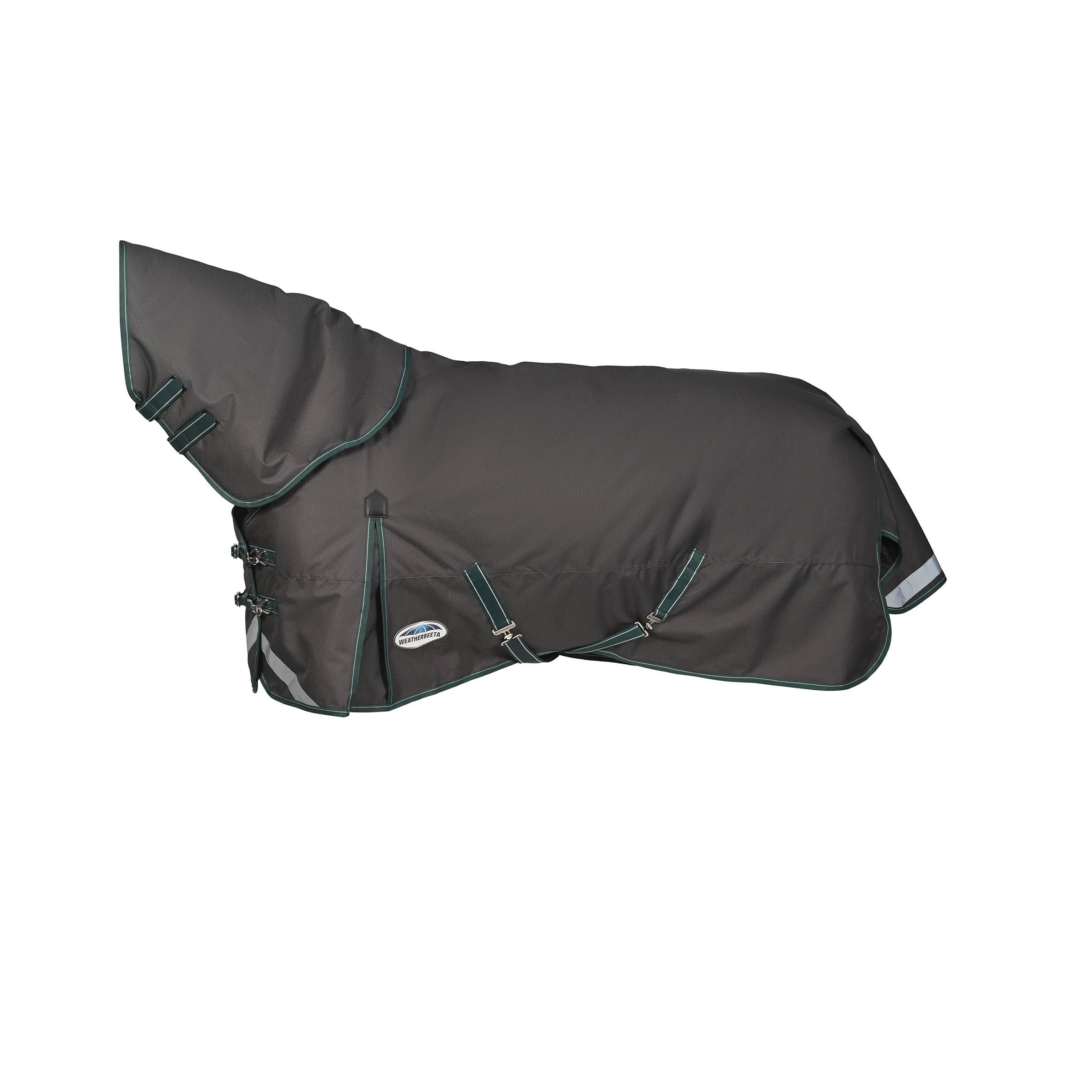 Weatherbeeta Comfitec Plus Dynamic Ii Detach-A-Neck Medium, Grey/Dark Green/White, 87''