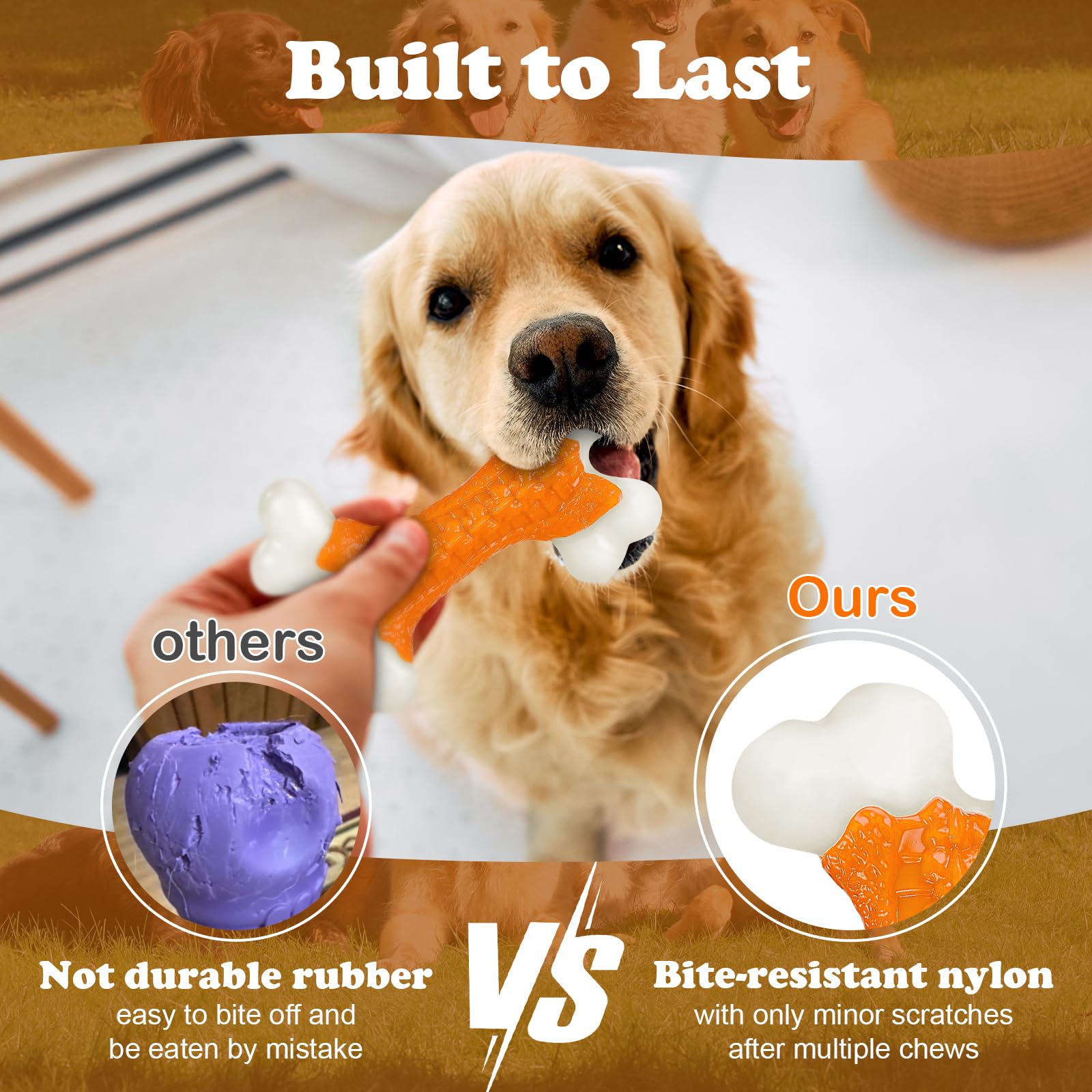 Kseroo Dog Toys 2 Pack, Dog Toys For Aggressive Chewers Large Breed, Aggressive Chew Toys For Large Dogs (2 Pack)