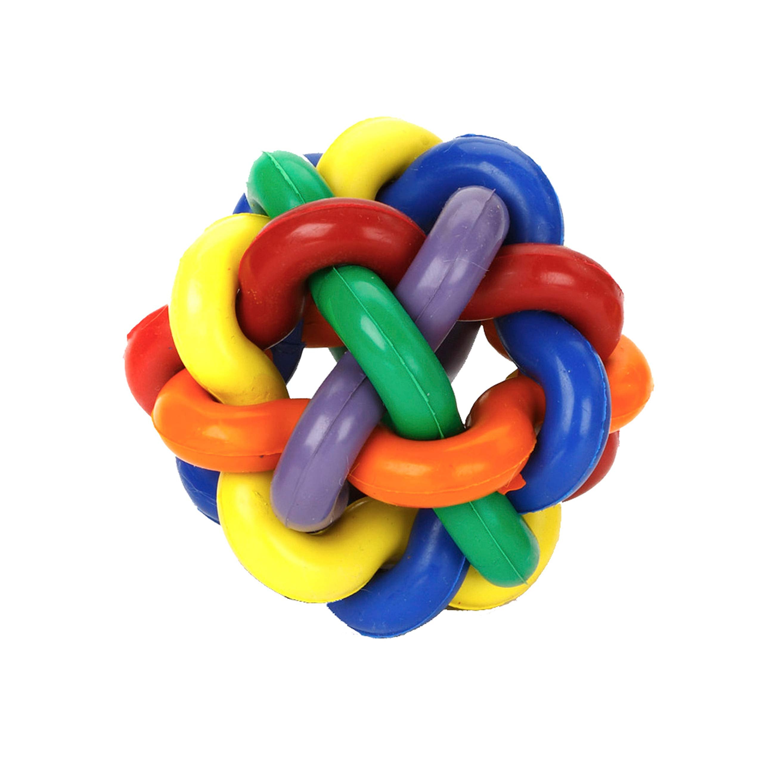 Multi Pet Nobbly Wobbly Dog Rubber Ball-Medium, For Small Breeds