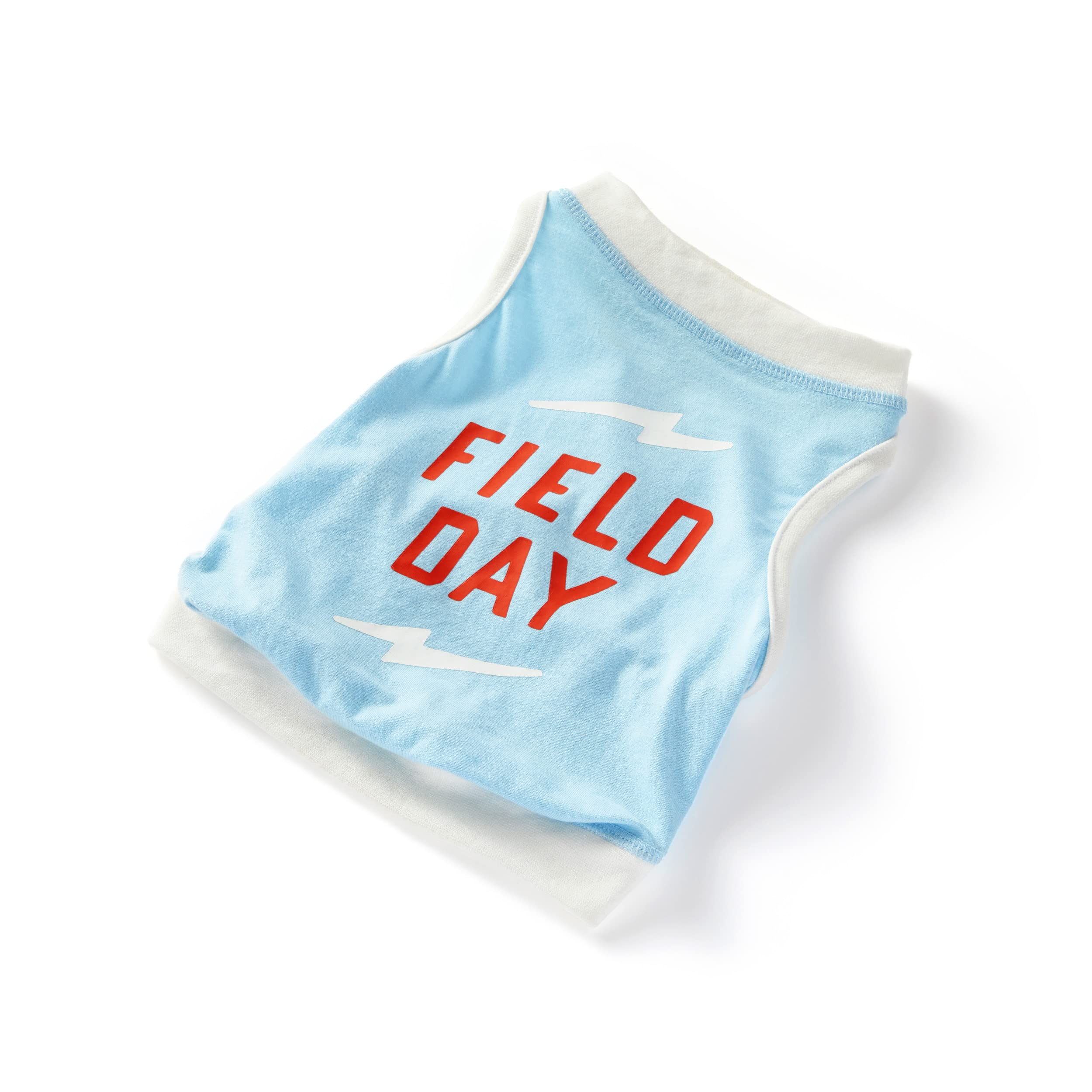 Brass Monkey Field Day Dog Tank; Pre-Shrunk Cotton Pet Muscle Tank; Medium (22' Chest); Cute Dog Accessories With Eye-Catching