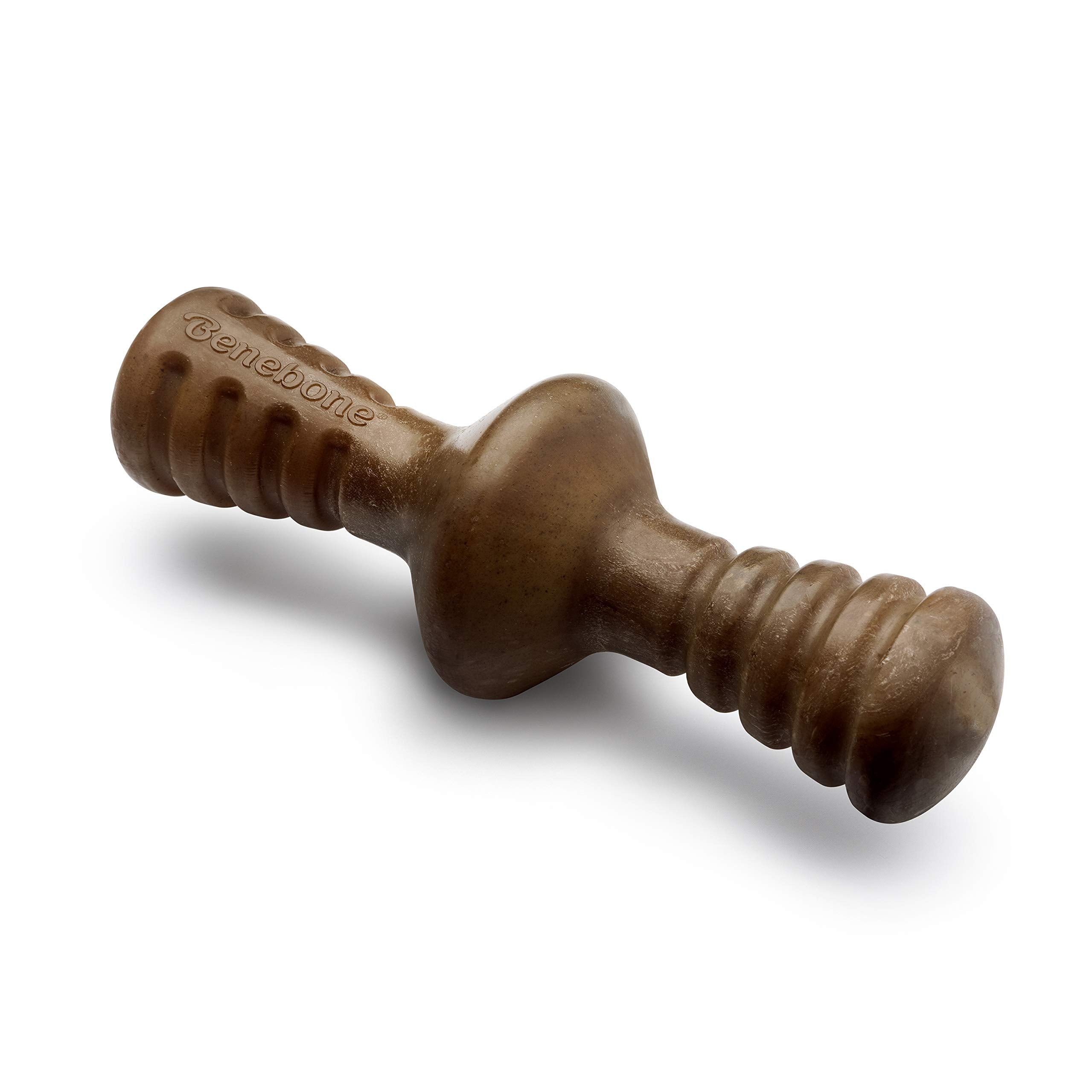 Benebone Zaggler Rolling Dog Chew Toy For Aggressive Chewers, Real Bacon, Made In Usa, Giant