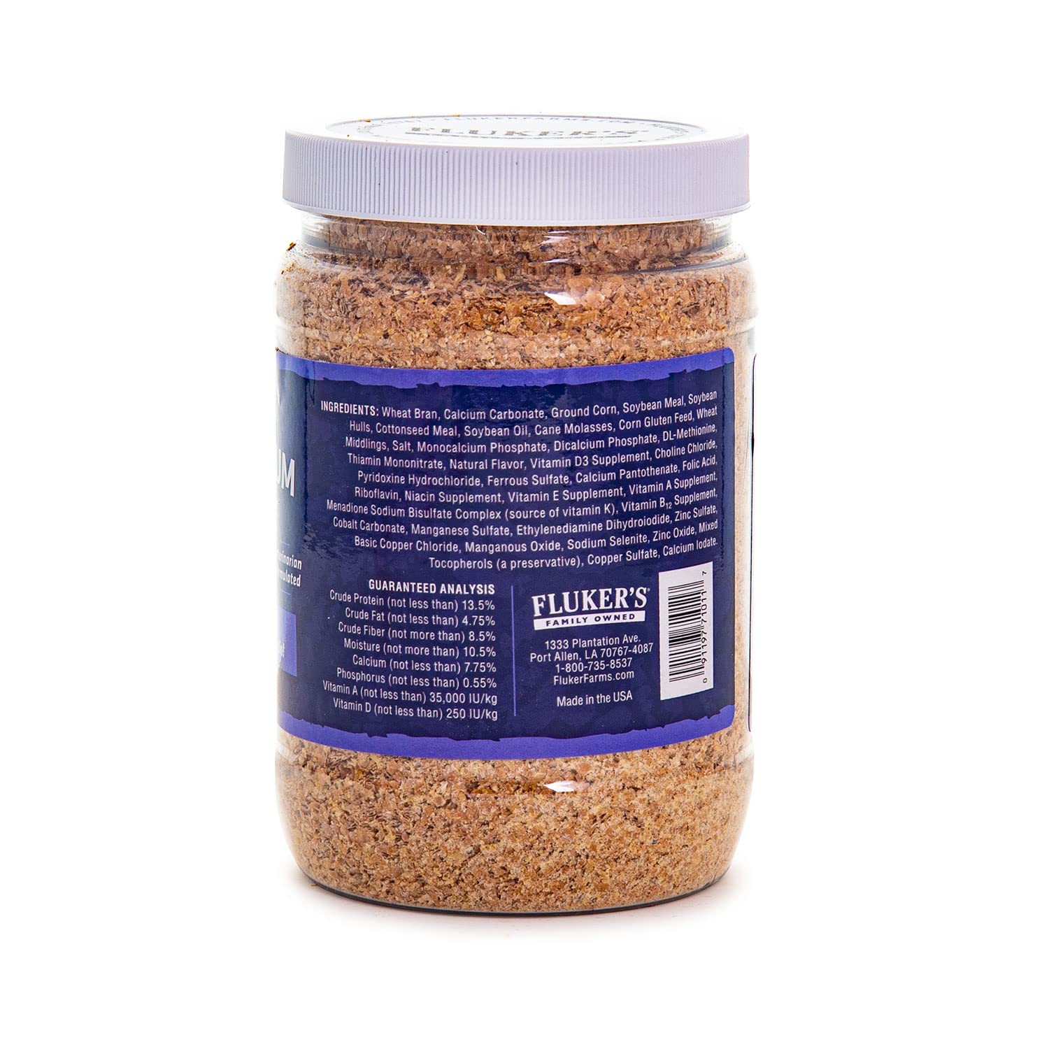 Flukers High Calcium Mealworm Diet, Can Be Used as a Gut-Loading Food or Bedding, 12 oz