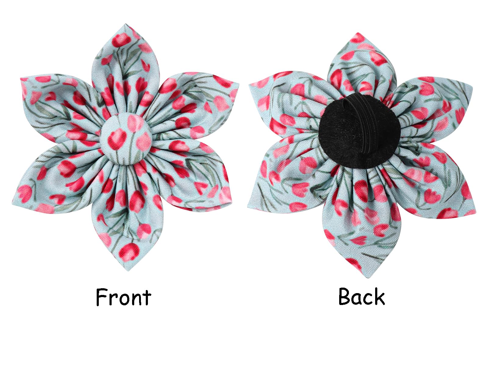 Lionet Paws Design Dogs Collar Cute Adjustable Flower Dog Collars For Girl Female Medium Large Dogs With Tulips Xl