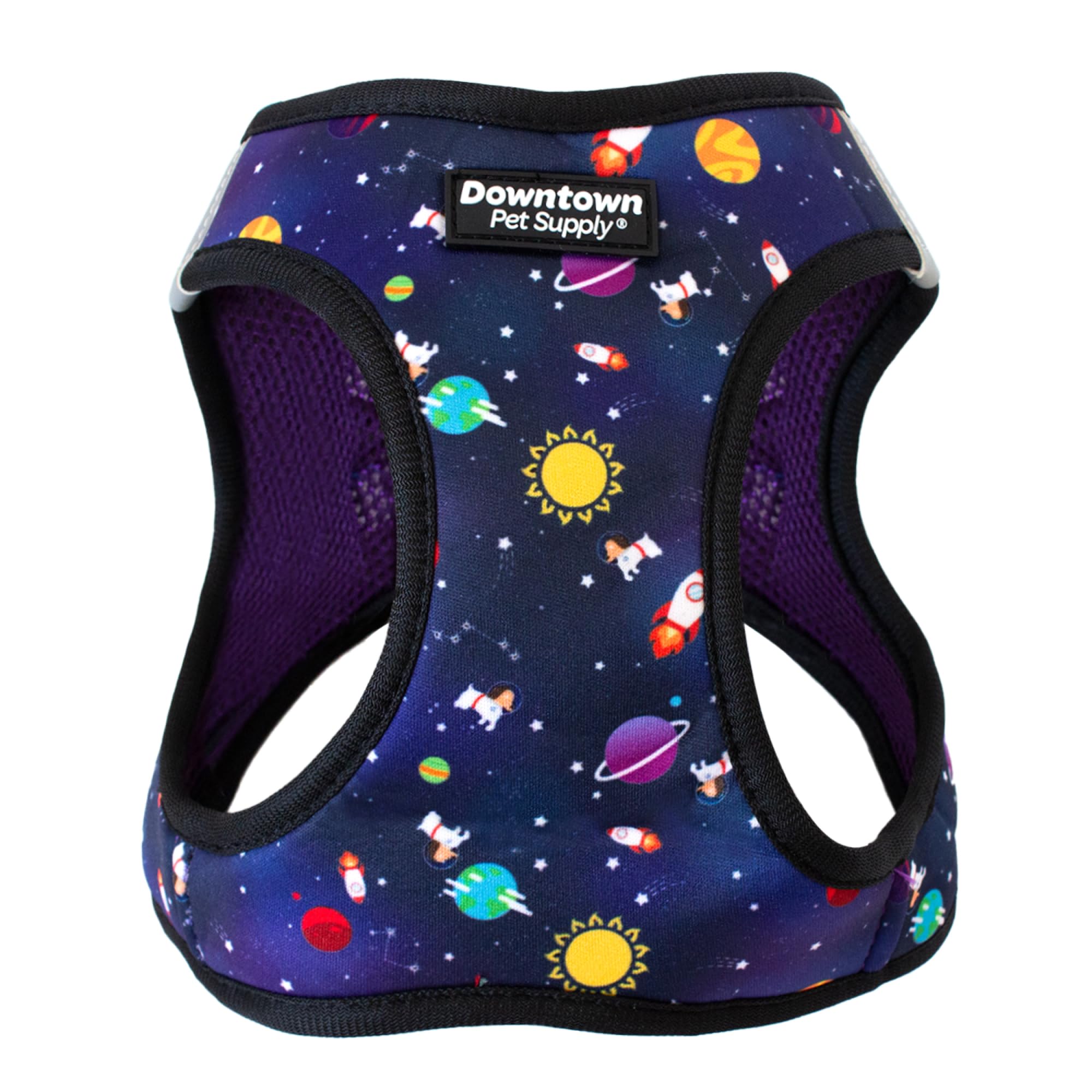 Downtown Pet Supply Step In Dog Harness For Small Dogs No Pull, Medium, Space - Adjustable Harness With Padded Mesh Fabric And R
