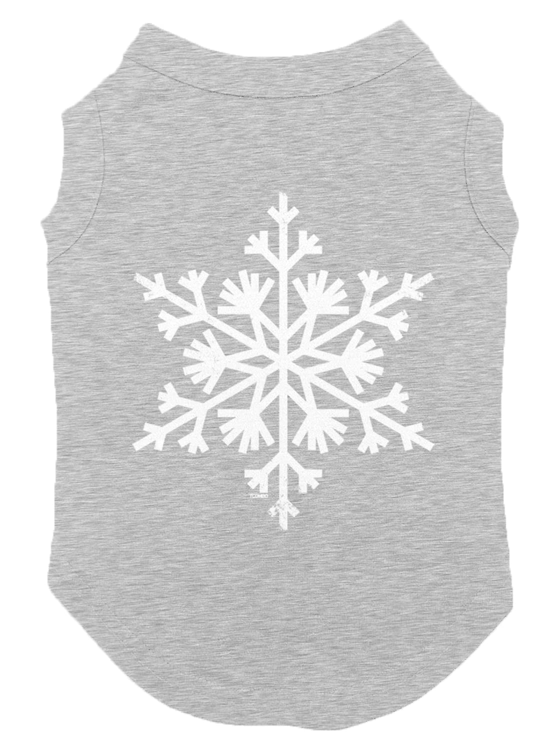 Tcombo Snowflake Dog Shirt (Light Gray, Small)