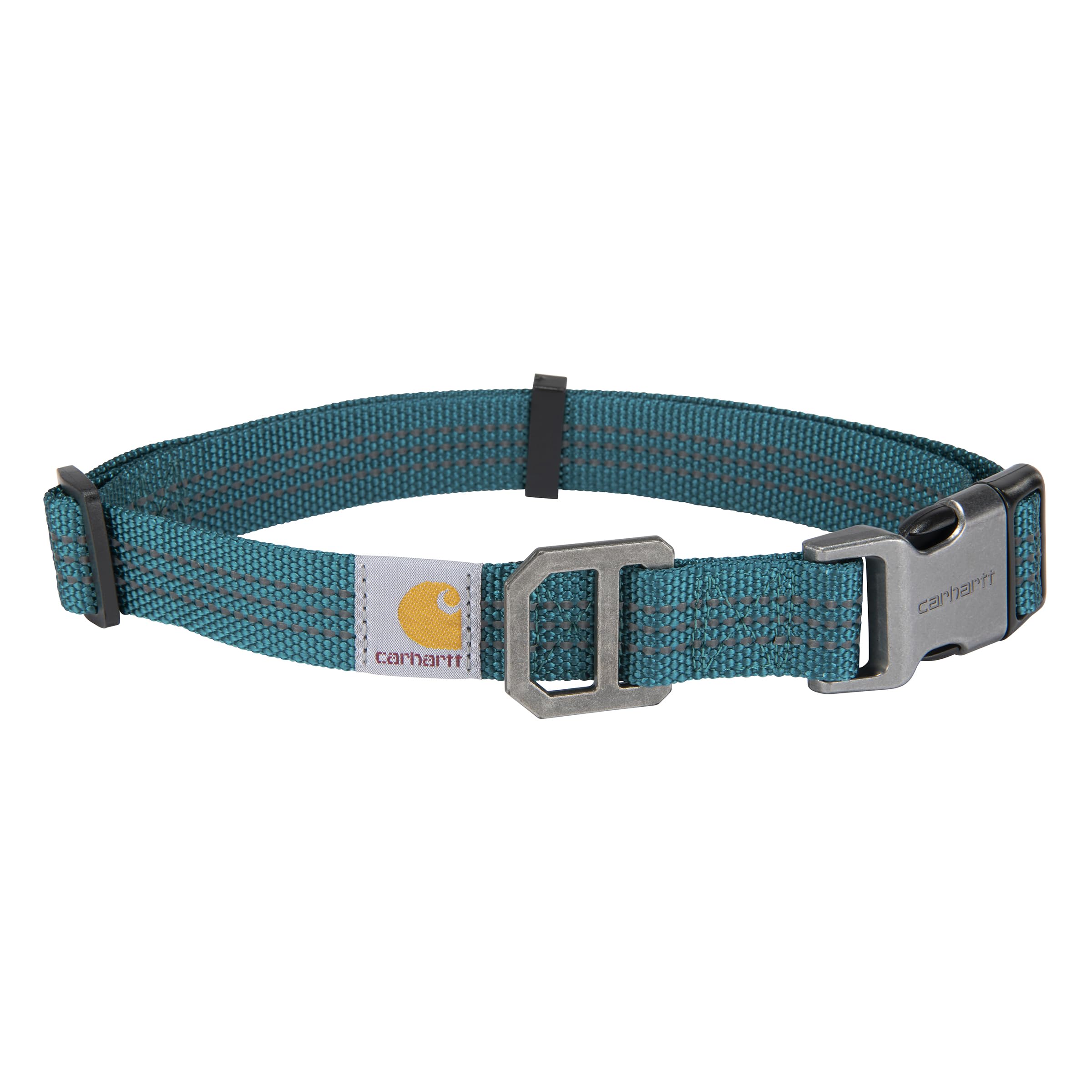 Carhartt Fully Adjustable Nylon Webbing Collars for Dogs, Reflective Stitching for Visibility, Shaded Spruce (Nylon Webbing), Me