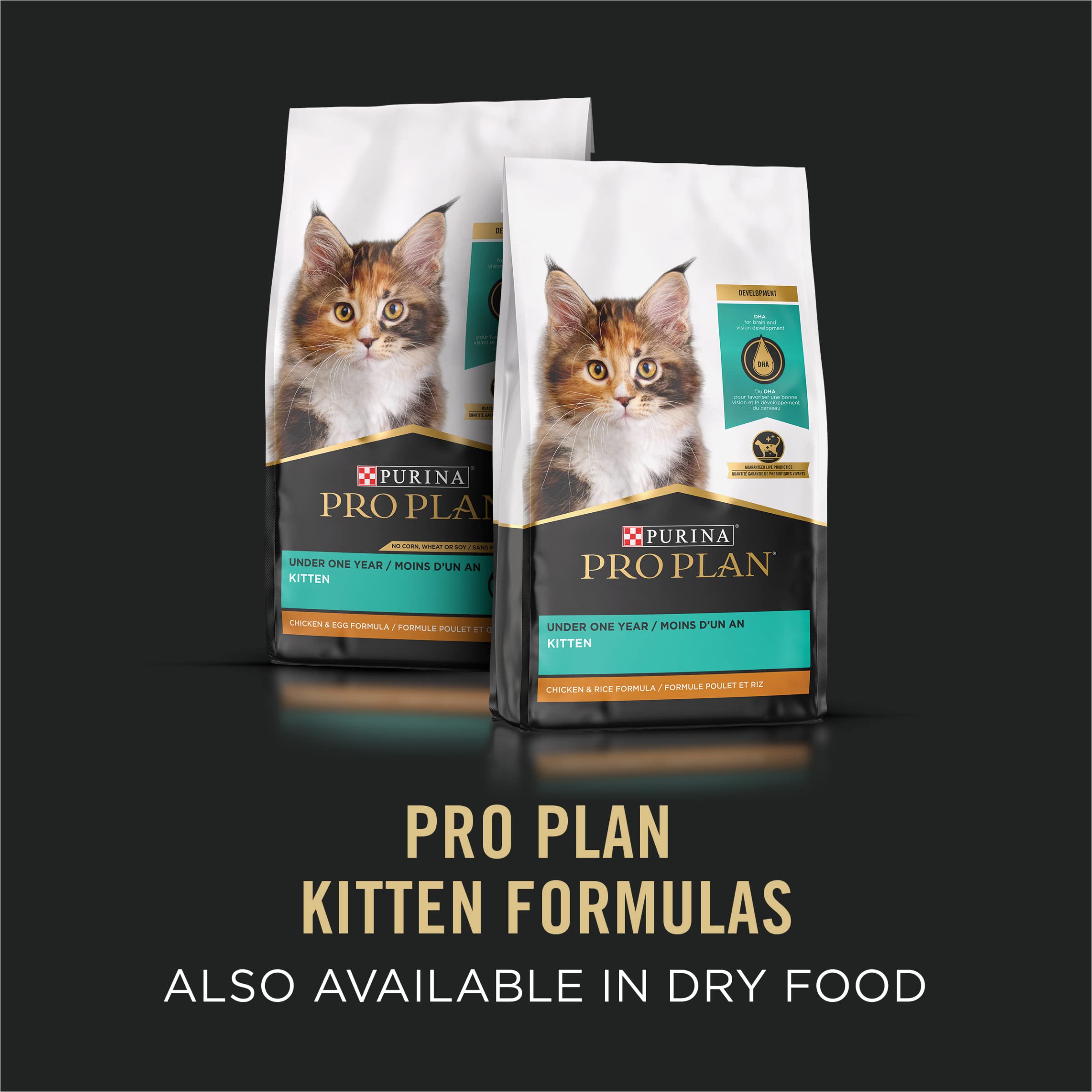 Purina Pro Plan Grain Free, Pate, High Protein Wet Kitten Food, DEVELOPMENT Salmon & Tuna Entree - (Pack of 24) 3 oz. Pull-Top C