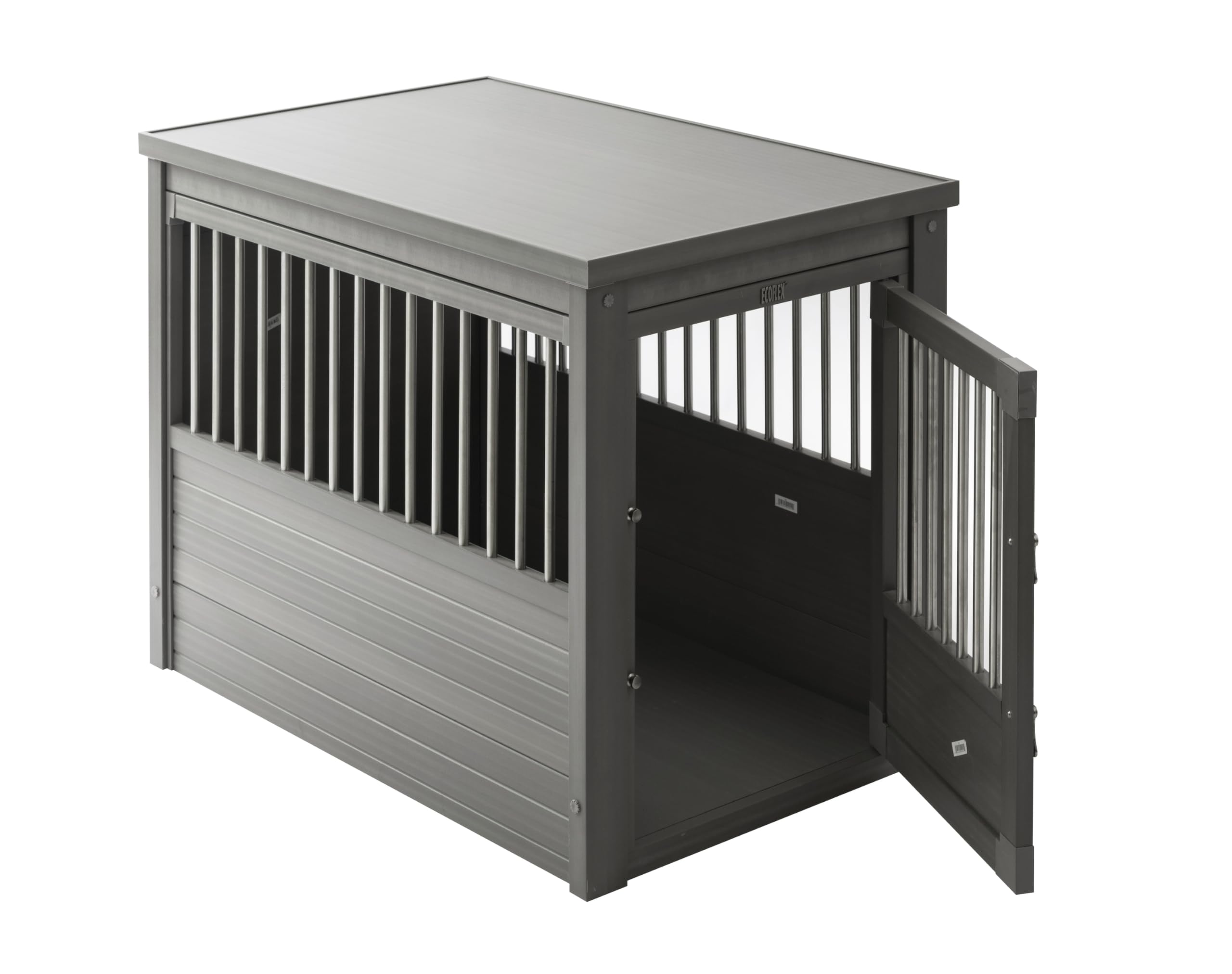 New Age Pet ecoFLEX Pet Crate/End Table, Large, Grey