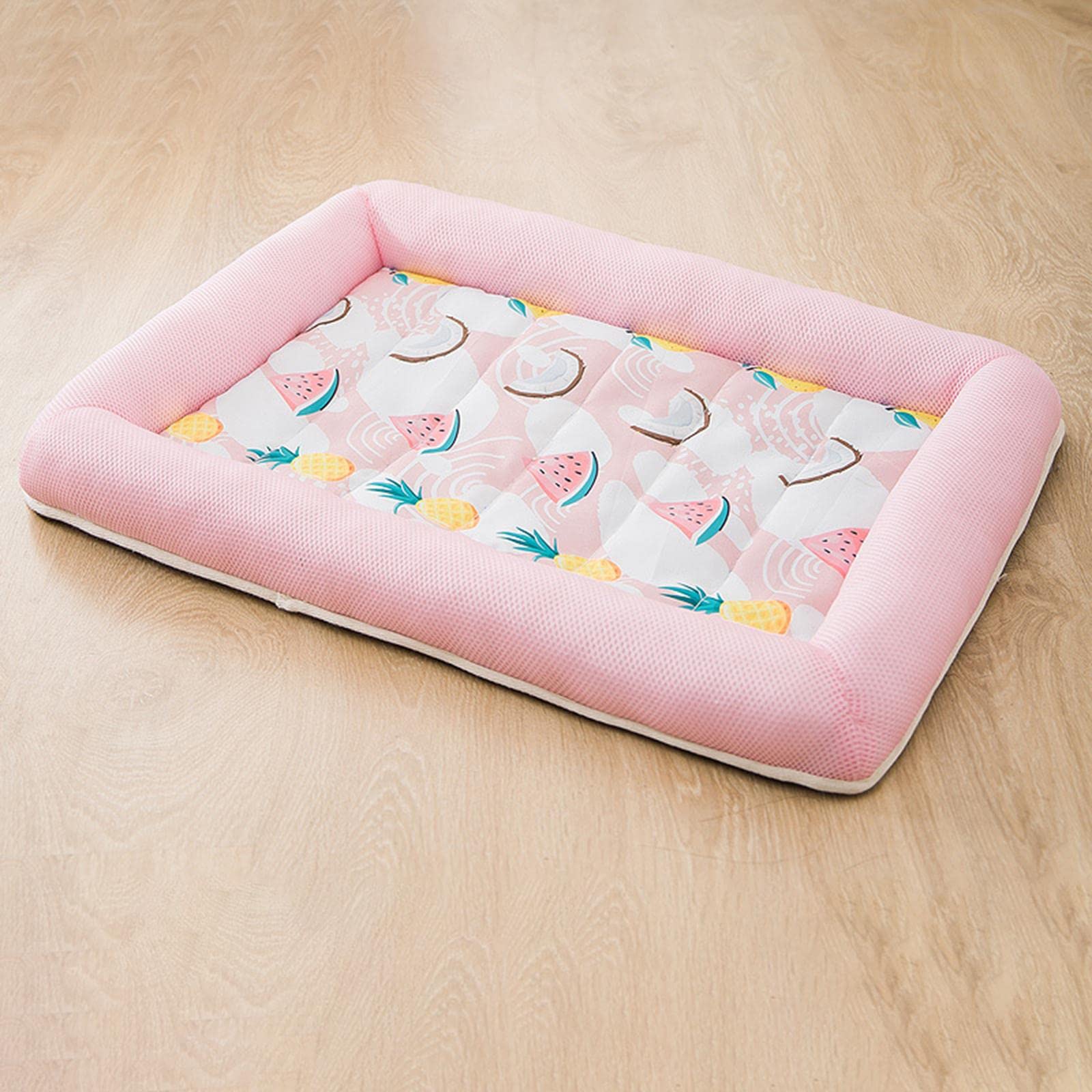 Enakshi (LABEL) Creations Dog Cooling Mat Bed Sleeping Pad Washable Sofa Cool Blanket Cushion Pink XLPet Supplies|Dog Supplies|B