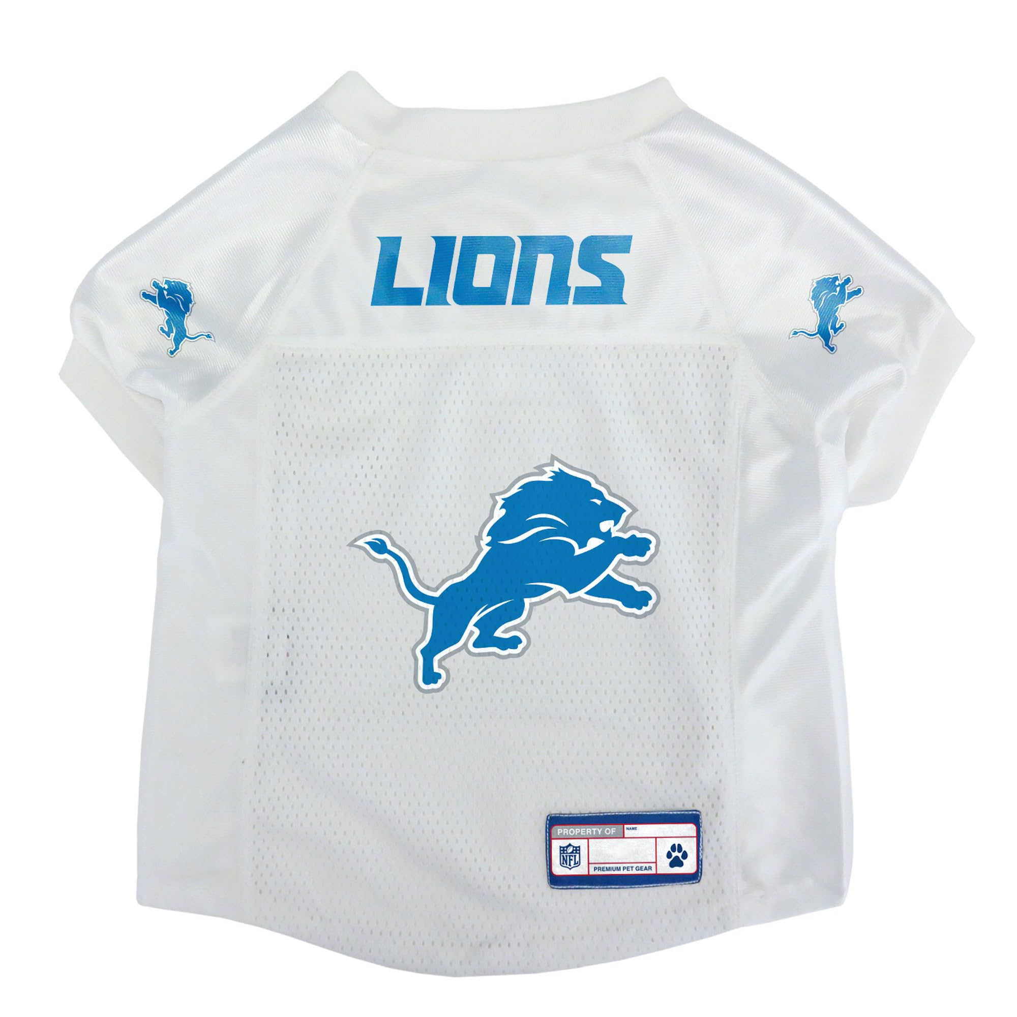 Littlearth Unisex-Adult Nfl Detroit Lions 1 Basic Pet Jersey, Team Color, Small