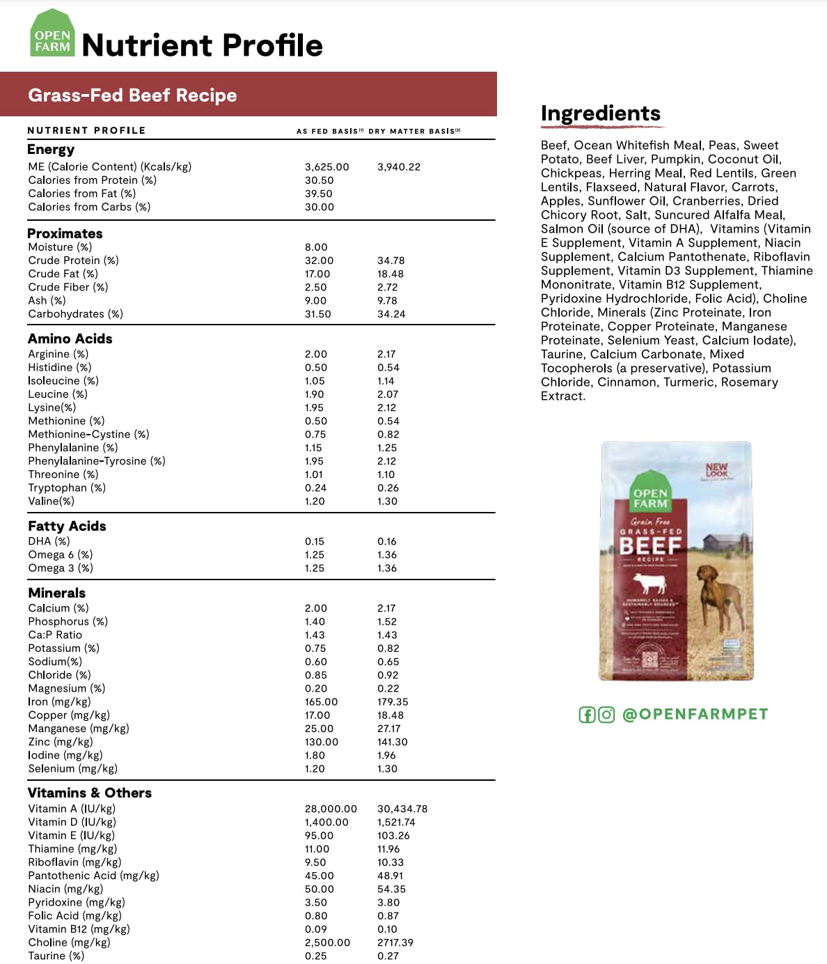 Open Farm Grain-Free Dry Dog Food with Ethically Sourced Ingredients, Non-GMO Veggies & Superfoods to Support Overall Health, Gr