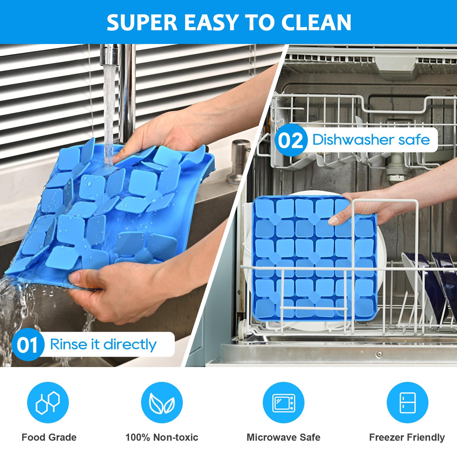 Ourmiao Silicone Snuffle Mat For Dogs 2 Pack, Silicone Dog Slow Feeder Lick Mat With Suction Cups, Dog Puzzle Feeder Toys Sniff