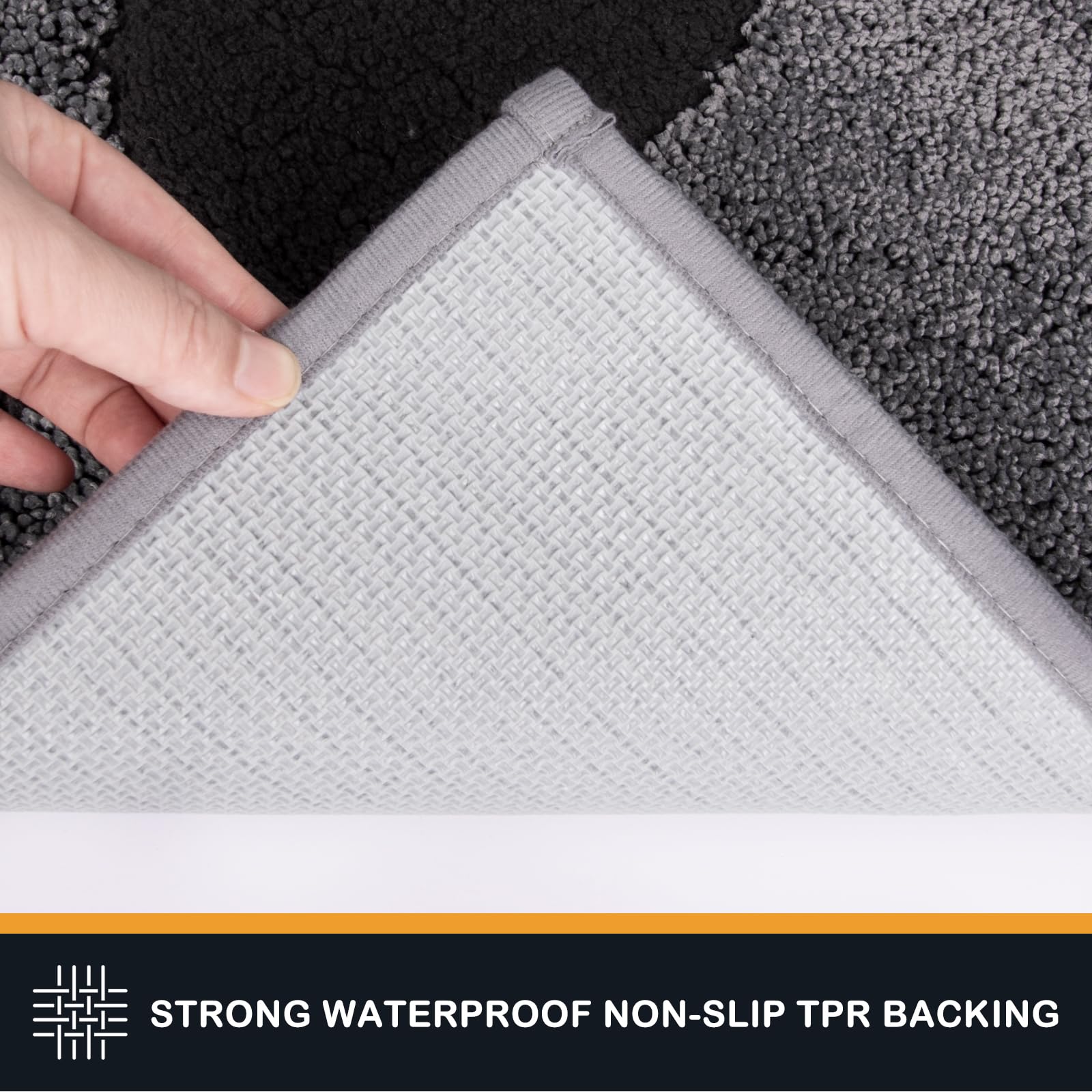 PURRUGS Dirt Trapper Door Mat 33.5  x 59 , Non-Skid/Slip Machine Washable Microfiber Entryway Rug, Dog Doormat, Super Absorbent