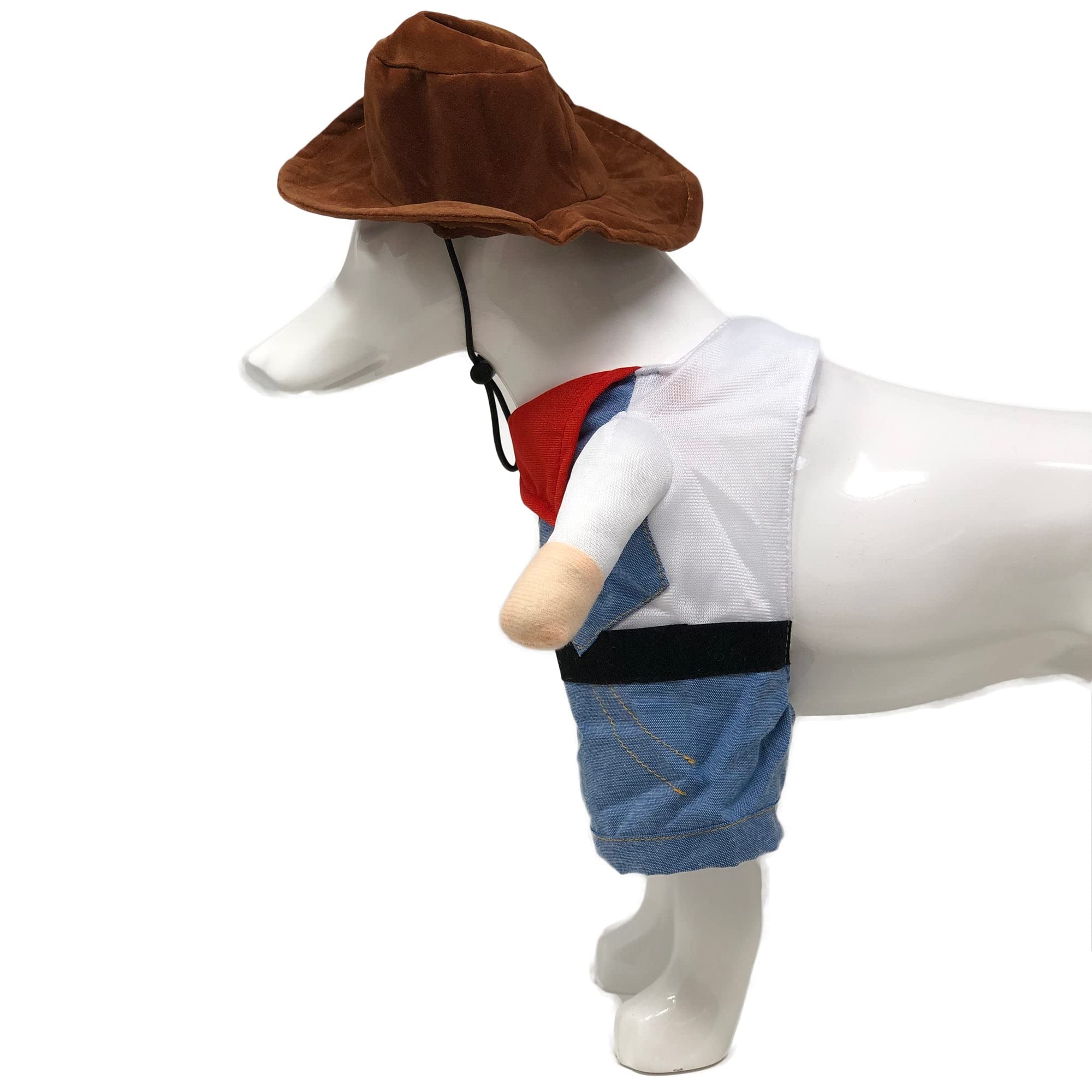 Pet Life 'Rodeo Bones' Cowboy Pet Dog Costume Uniform(D0102HAXPBV.)