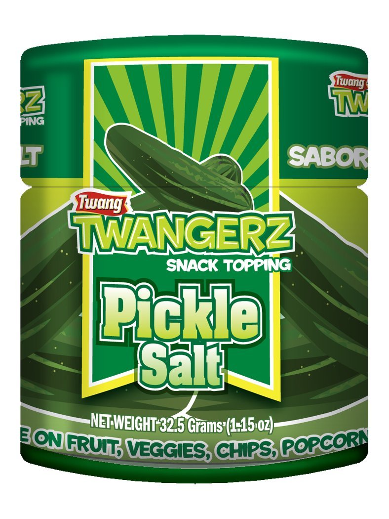 Twangerz Pickle Seasoning Salt Snack Topping, 115-Ounce Shaker (Pack Of 20)