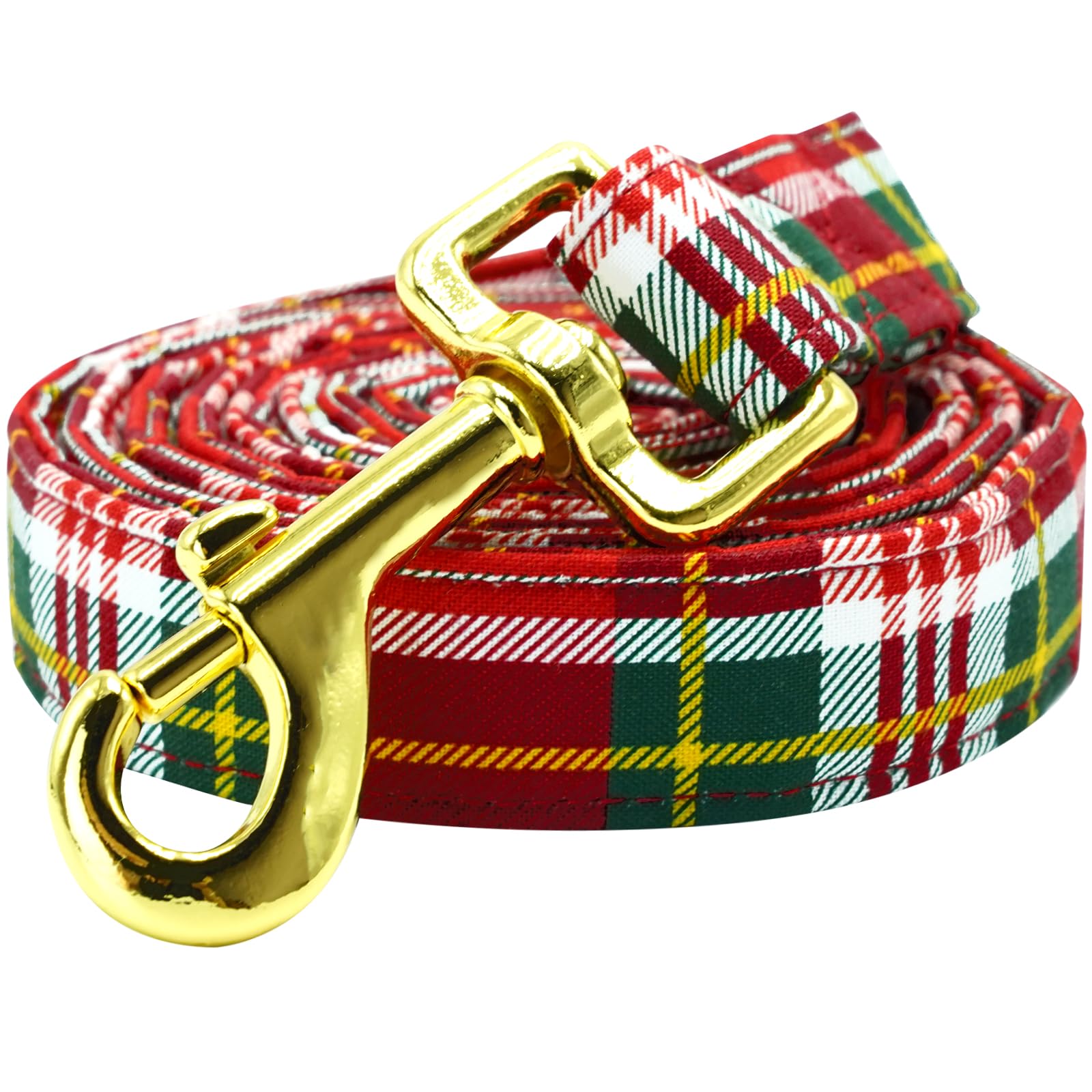 Lionheart Glory Strong Dog Leash Christmas Plaid Durable Dog Leashes With Comfortable Soft Handle For Small Medium And Large Dog