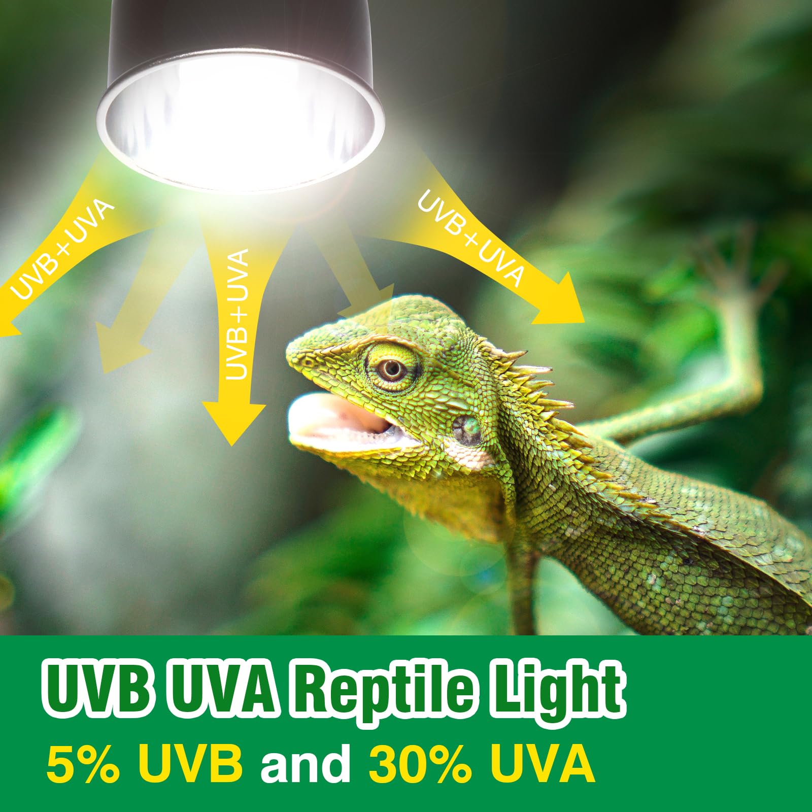 Mixjoy Uvb Bulbs For Reptiles 5.0, 26W Tropical Uva Uvb Light, Compact Fluorescent Uvb Lamp For Reptiles, Uvb Light For Chameleo
