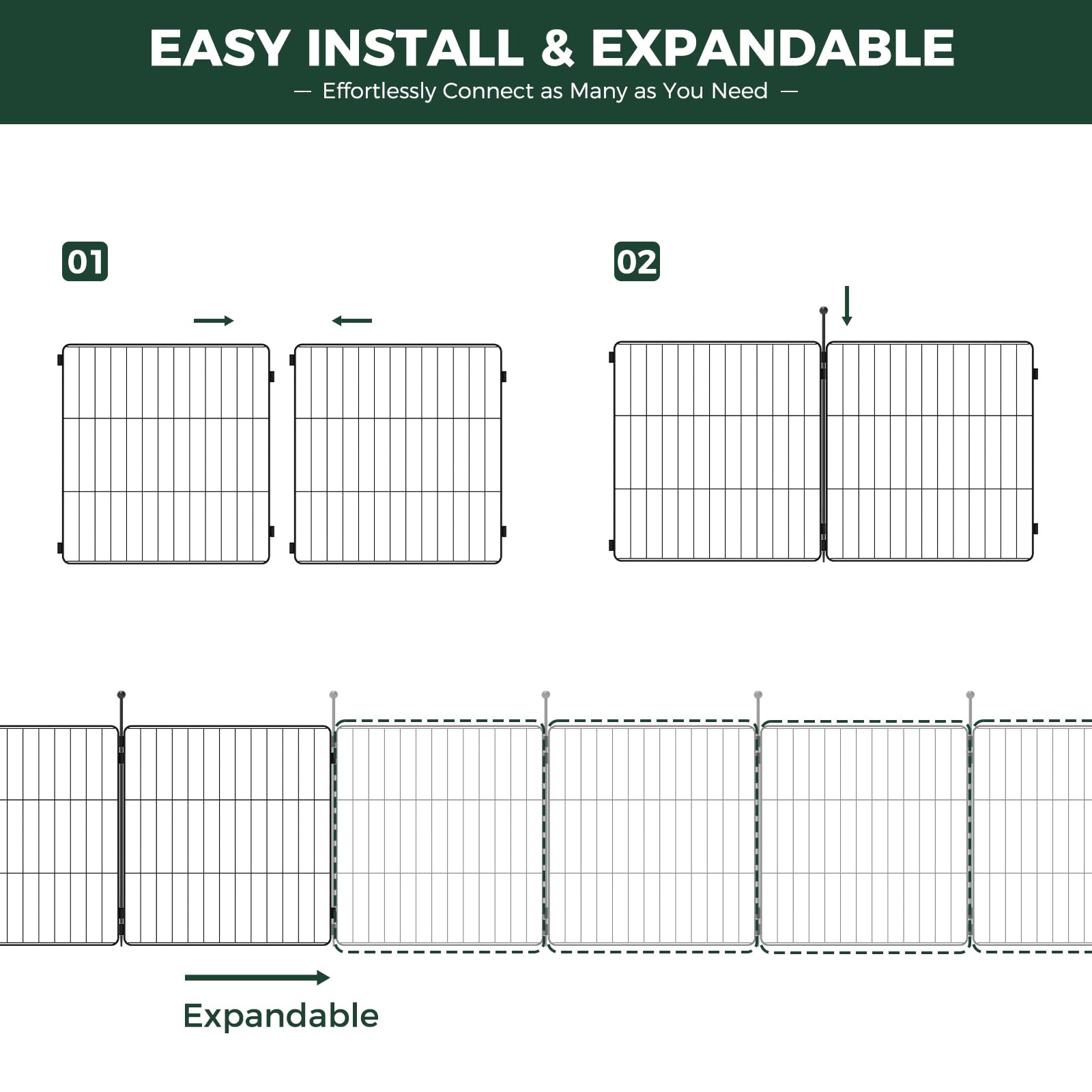 Fxw Minipaws Dog Playpen For Yard & Rv Camping, Expandable 20-Inch 24 Panels For Puppies And Small Dogs, Portable For Indoor And