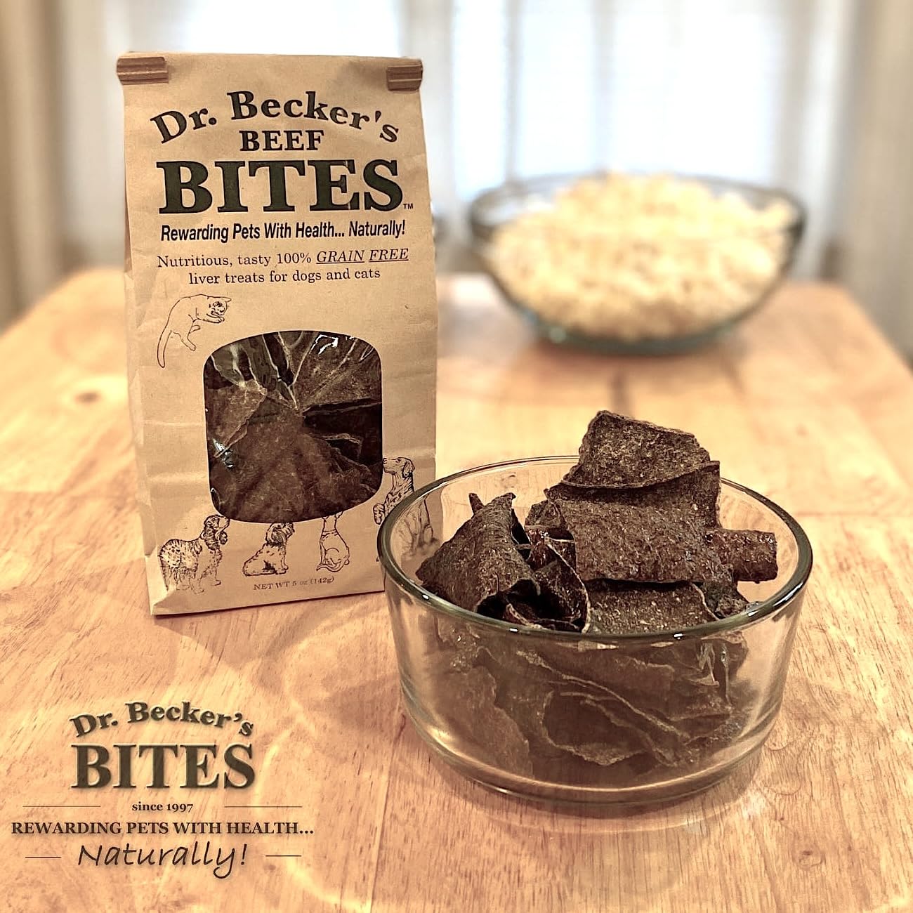 Dr. Beckers Bites Grain Free Treats For Dogs & Cats, 3 Packs
