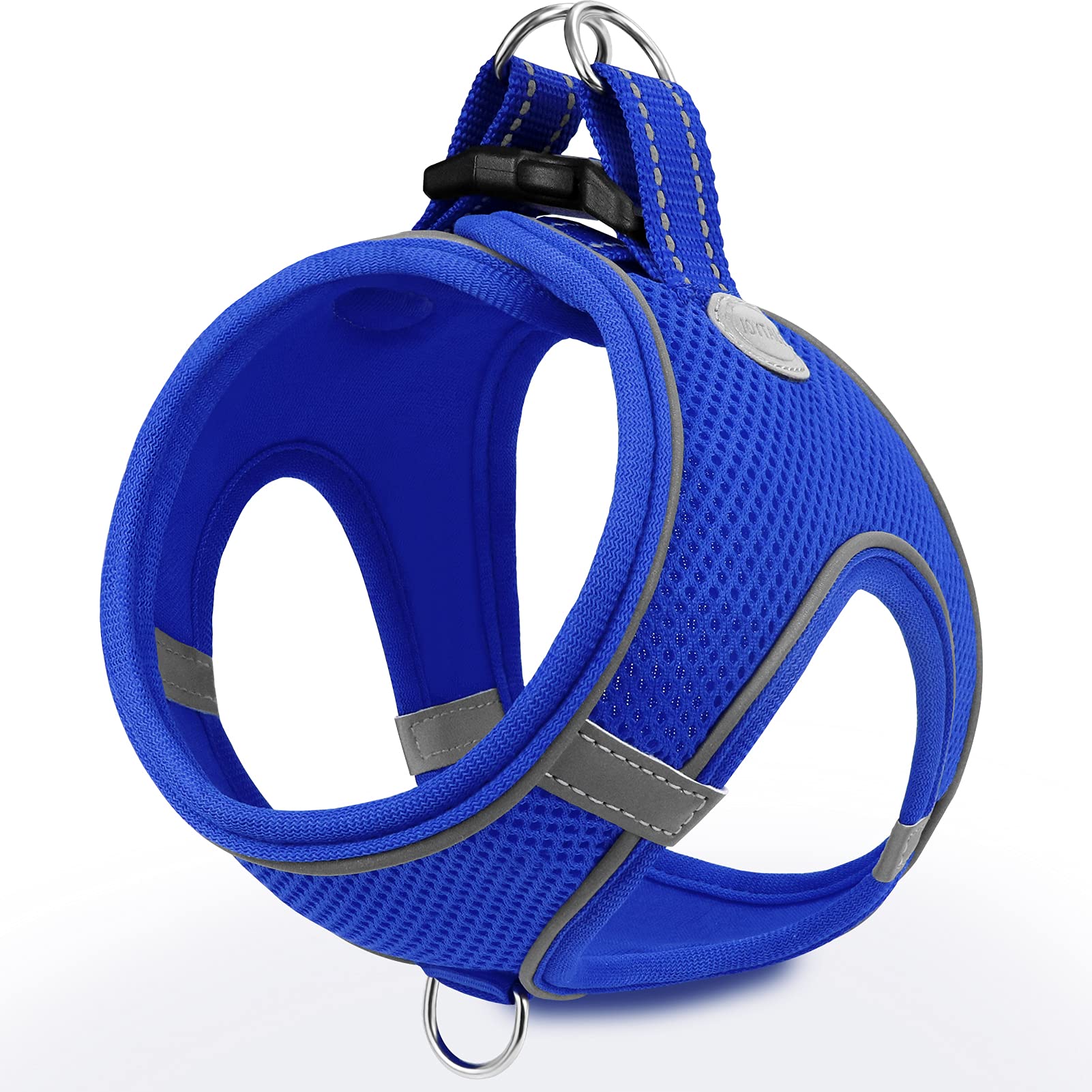 Joytale Small Dog Harness, Breathable Mesh Step-In Vest, Reflective Soft Padded Harnesses For Puppies And Extra Small Dogs, Navy