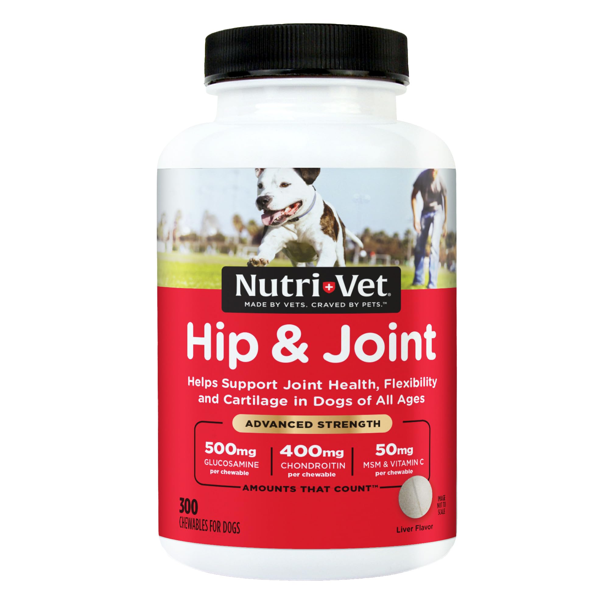 Nutri-Vet Advanced Strength Hip & Joint Chewable Dog Supplements - Formulated with Glucosamine & Chondroitin to Support Dog Cart