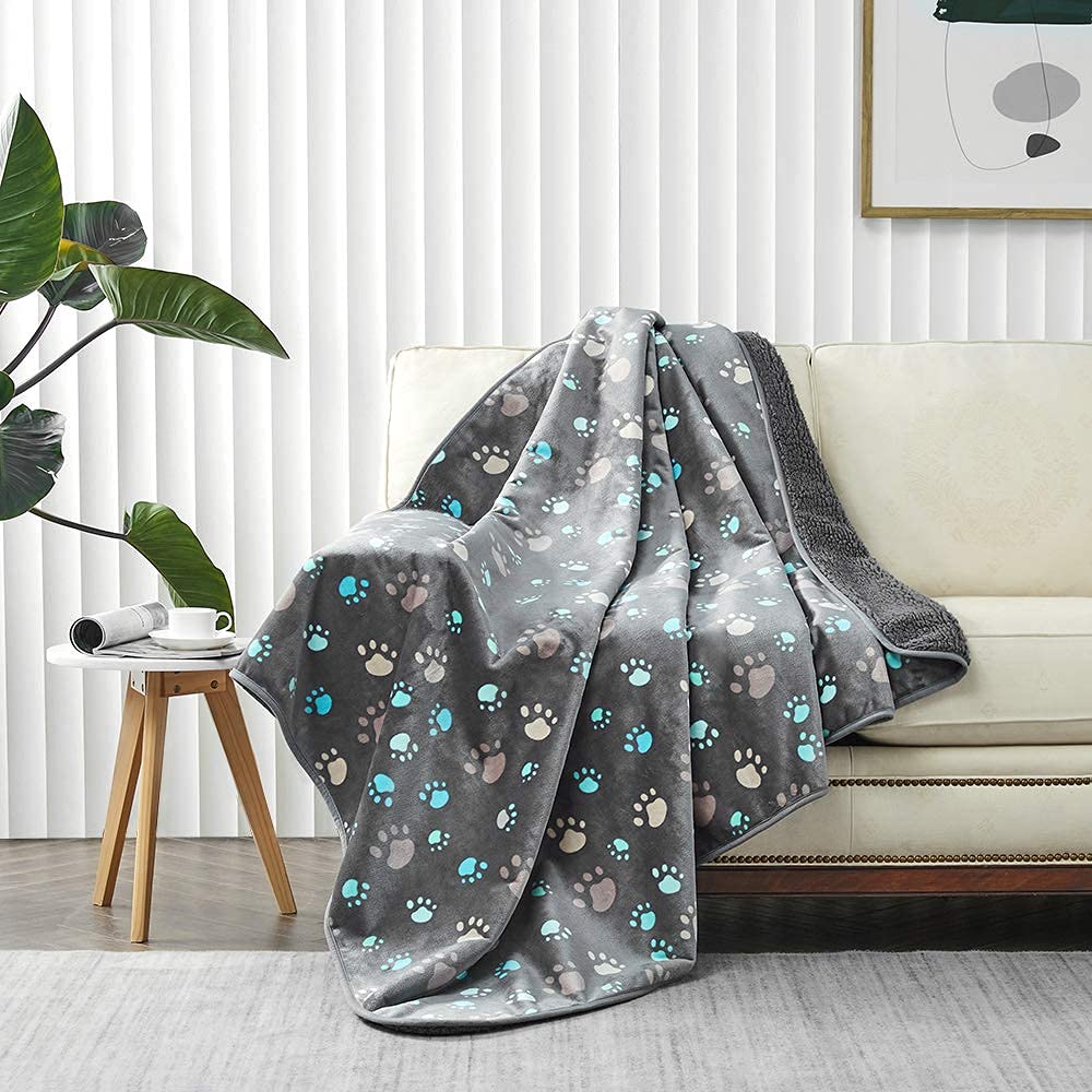Allisandro Waterproof Blanket 78 X 55 Inches For Couch, Chairs, Car, Bed, Machine Washable Triple Layer Waterproof Furniture Pro