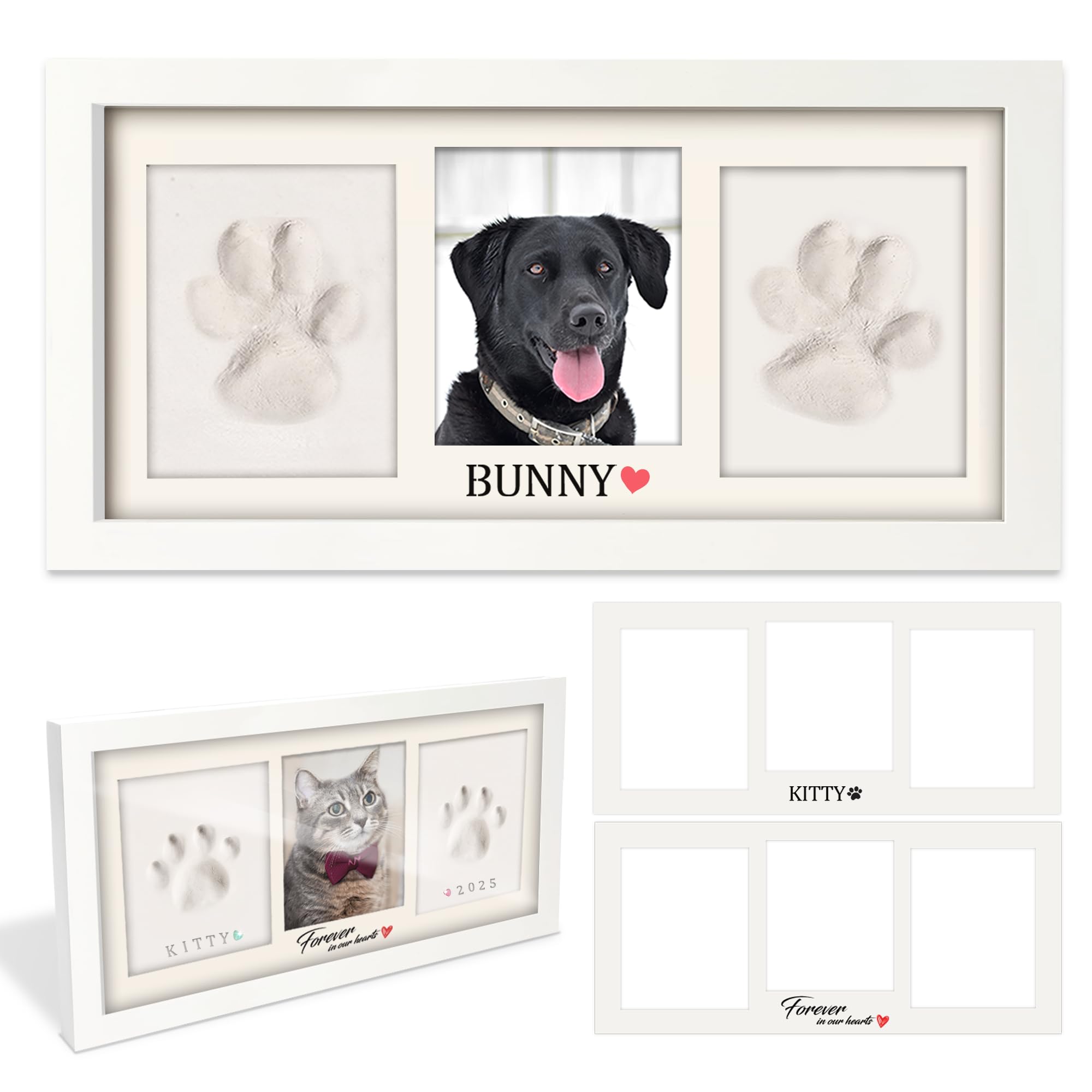 Mypawlets Paw Print Kit For Dog Cat,Pet Paw Print Impression Kit With Customization Tools,Pawprint Keepsake,Soft&Uncrackable Paw