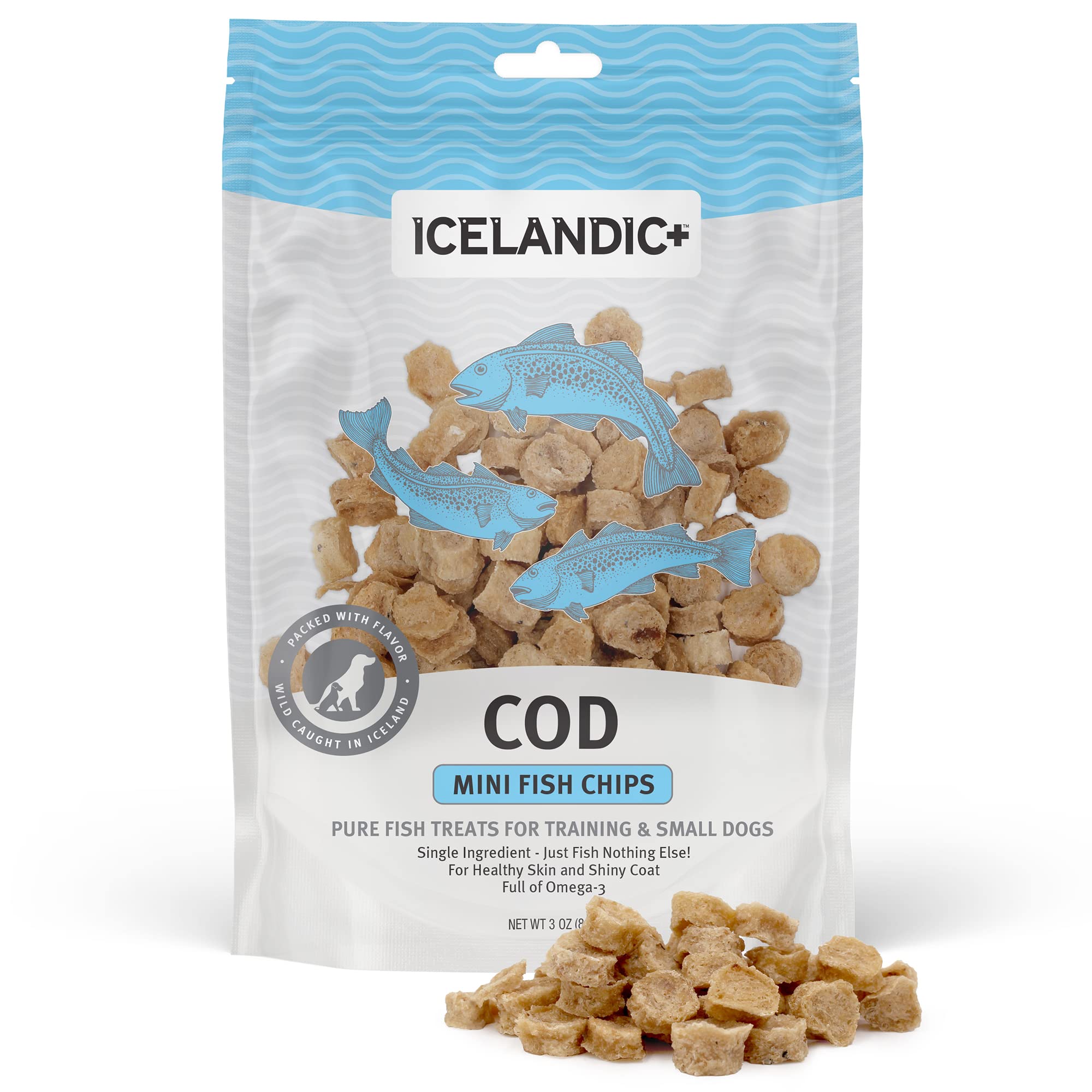 Icelandic Dog Cod Chips Mini 2.5Oz