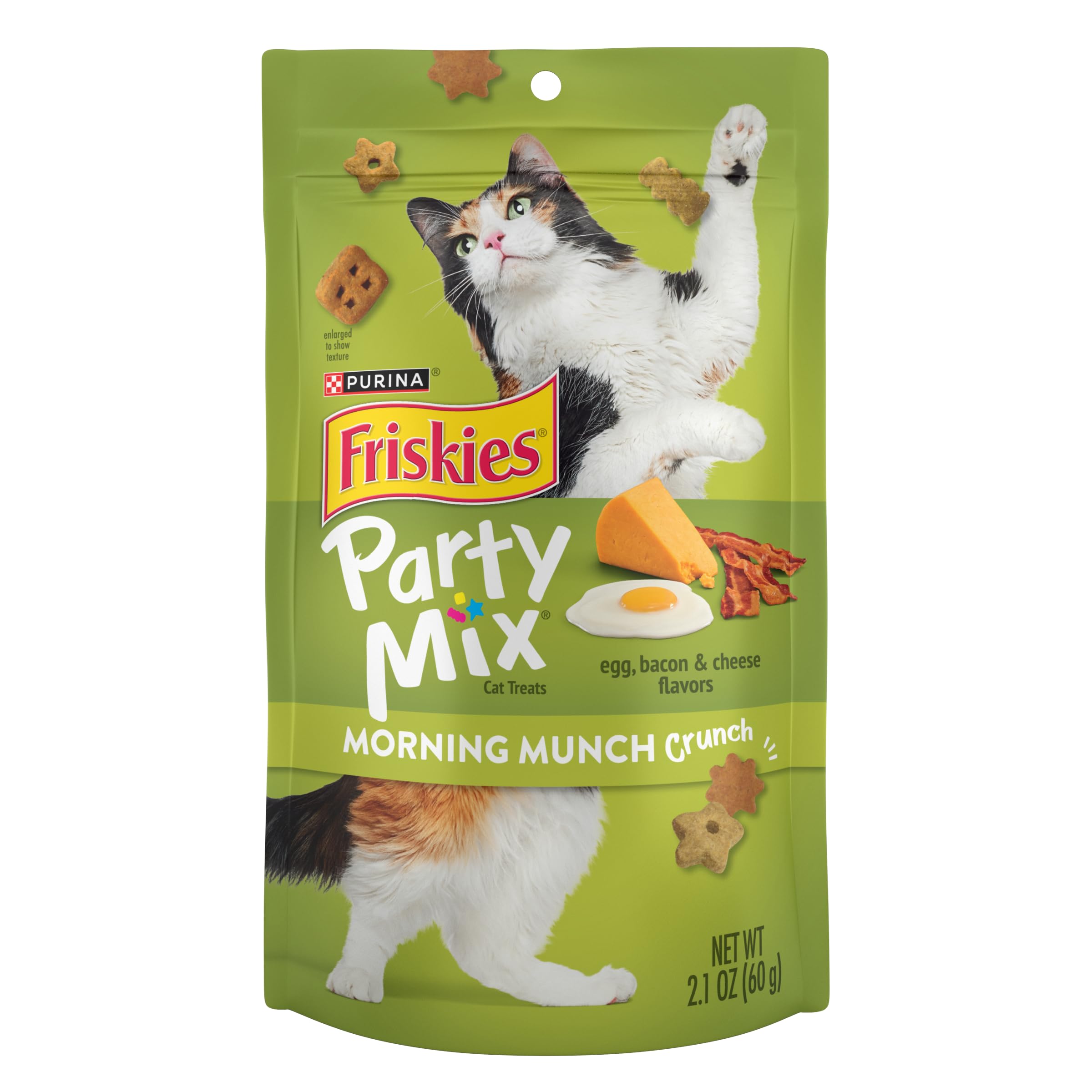 Purina Friskies Party Mix Morning Munch Crunch Cat Treats - 2.1 oz. Pouch