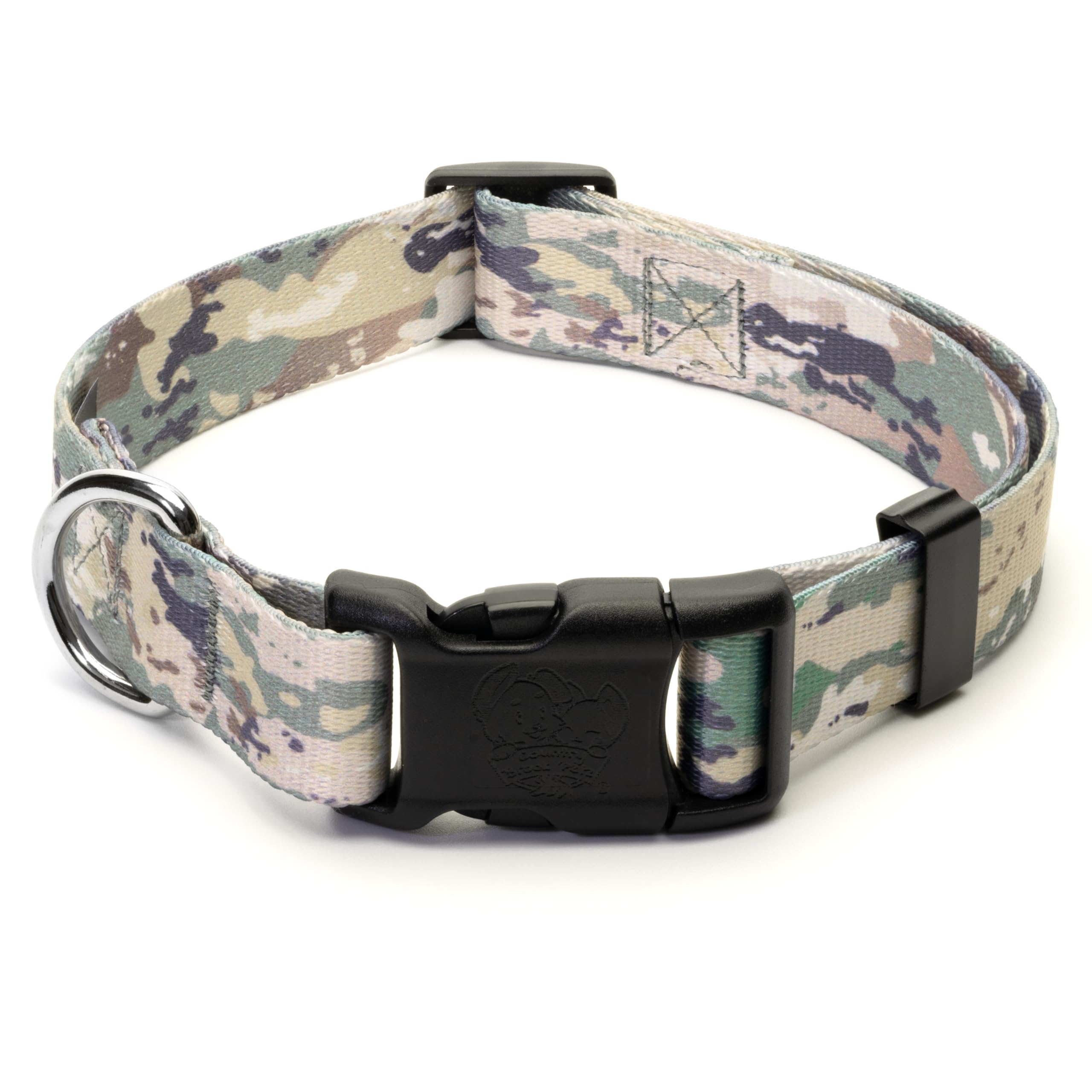Country Brook Petz - Deluxe Mountain Viper Camo Dog Collar - Made in The U.S.A., Camouflage Collection Featuring Rugged Designs 
