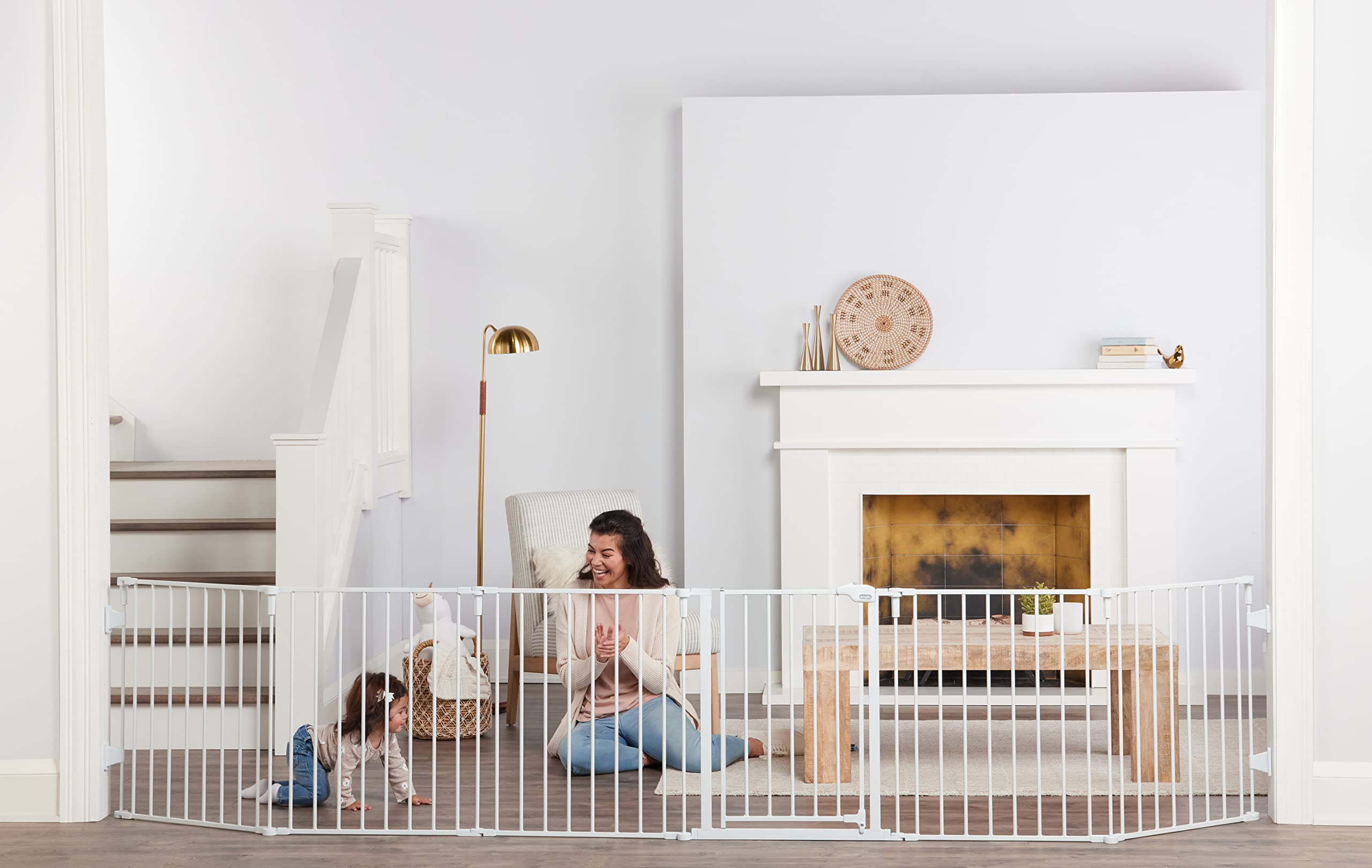 Regalo 144Inch Super Wide Adjustable Baby Gate And Play Yard, Award Winning Brand, 2In1, Bonus Kit, Includes 4 Pack Of Wall M