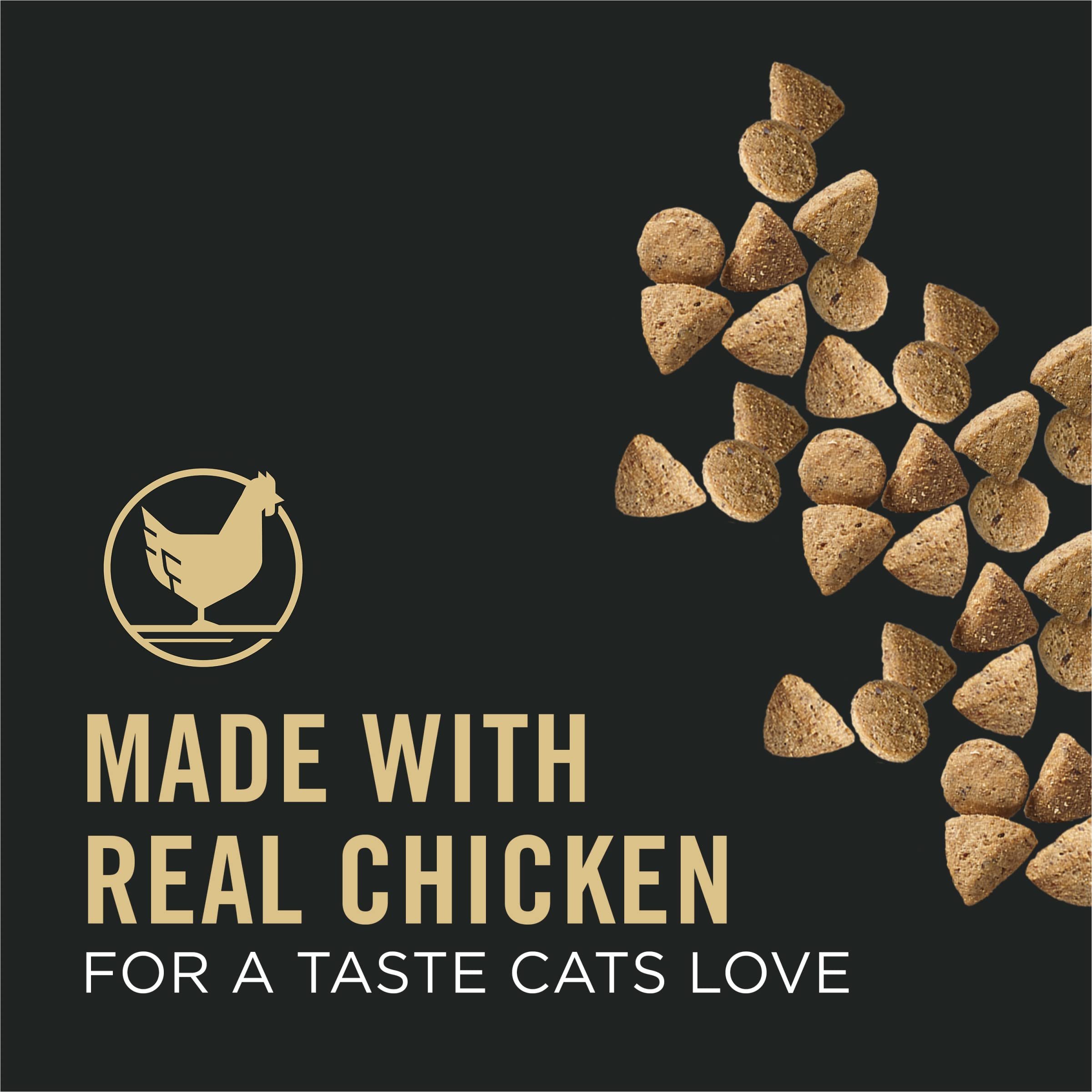Purina Pro Plan Vital Systems 4-in-1 Chicken & Egg Dry Cat Food, 5 lb Bag