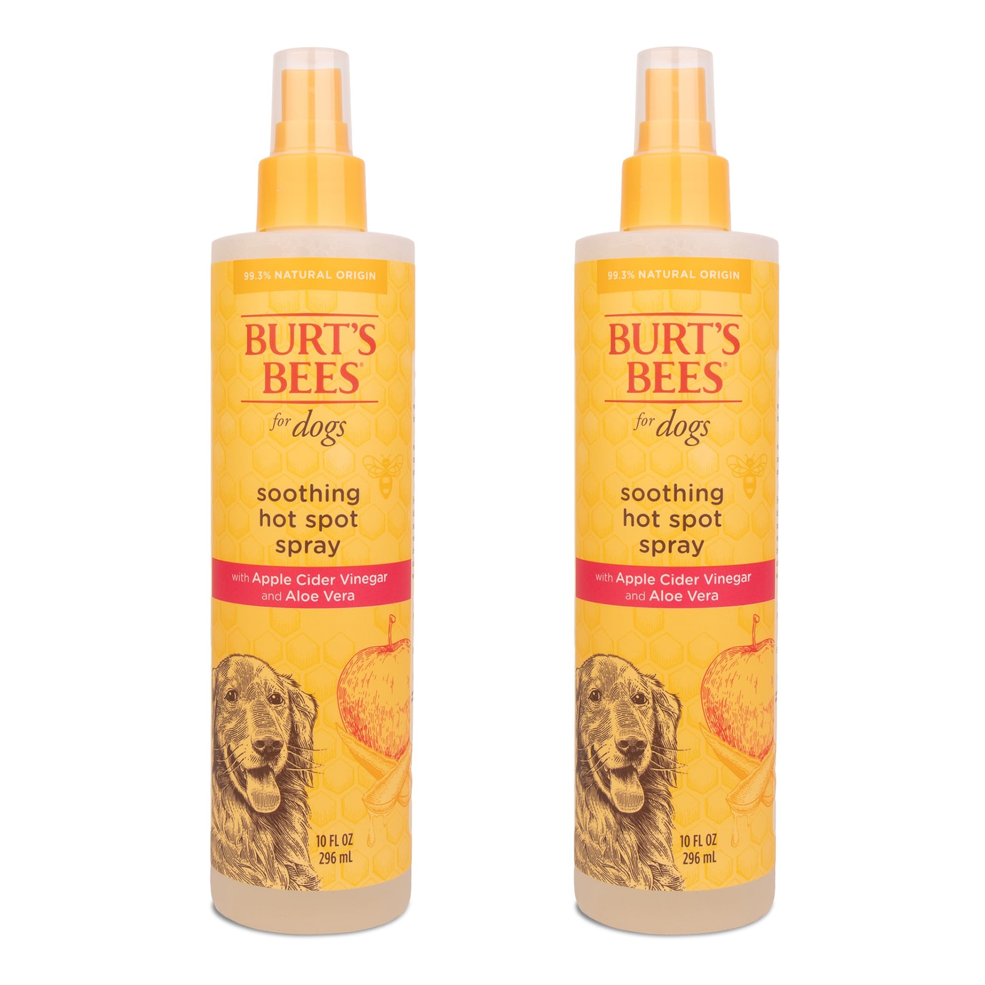 Burts Bees for Pets Hot Spot Spray with Apple Cider Vinegar and Aloe Vera, 95% Natural Origin Formulas, Dog Spray for Itchy Dog