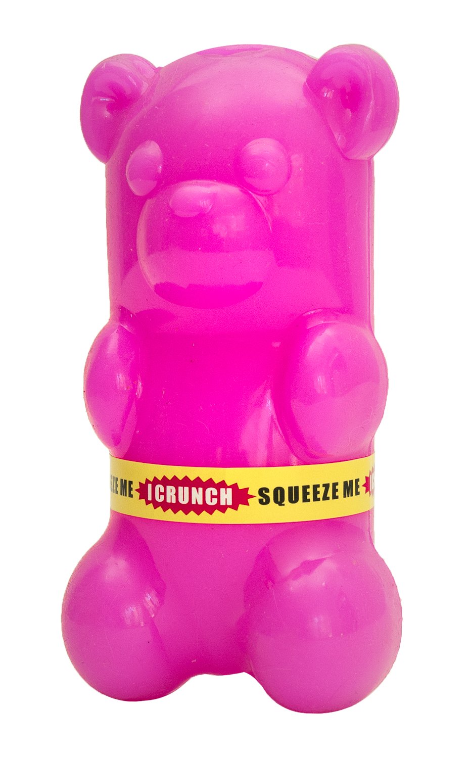 Ruff Dawg Gummy Bear Crunch Rubber Dog Toy Assorted Neon Colors