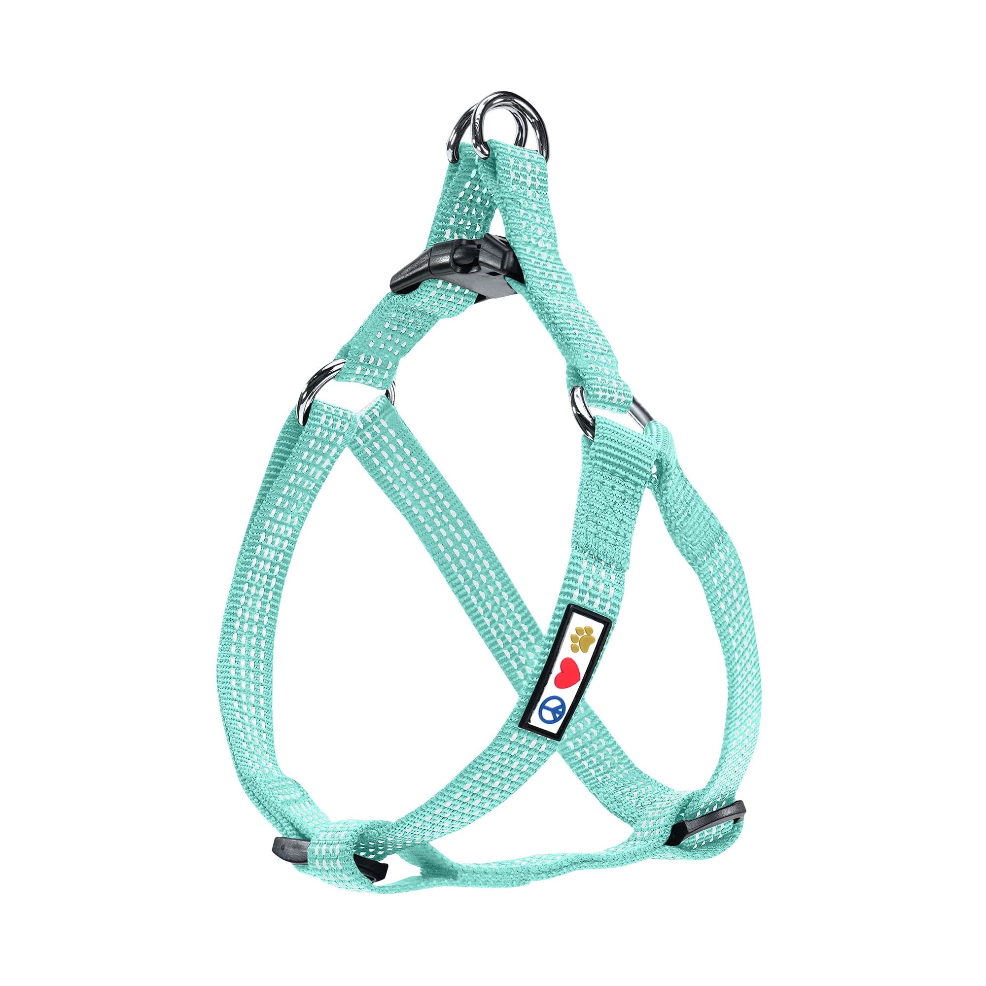 Pawtitas Dog Harness For Large Dogs Teal Dog Harness Step In From A Senior Dog To A Puppy Harness Adjustable Reflective Dog Harn