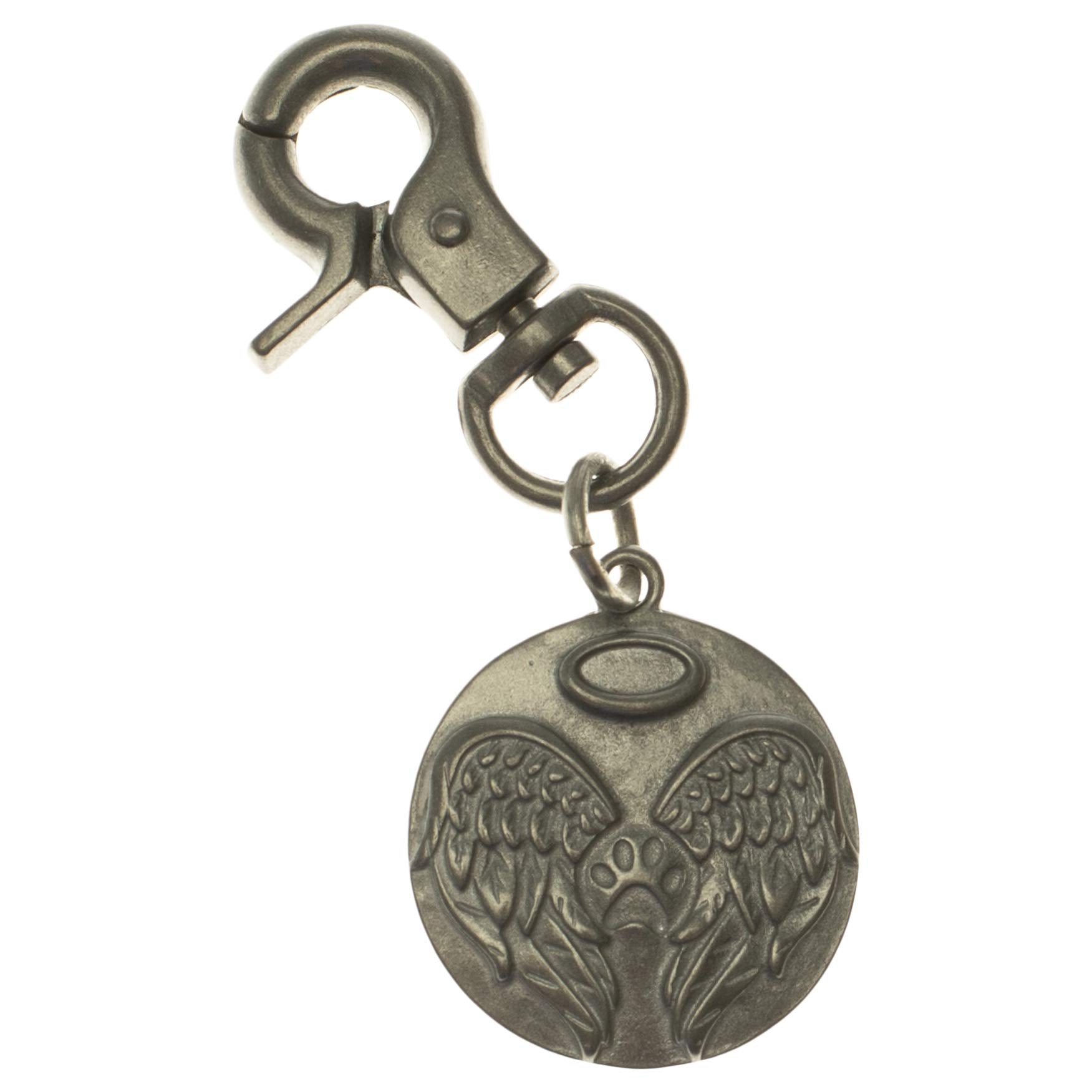 Pet Memorial Loyal Companion Silver Tone 3 X 1 Zinc Alloy Metal Key Chain Charm