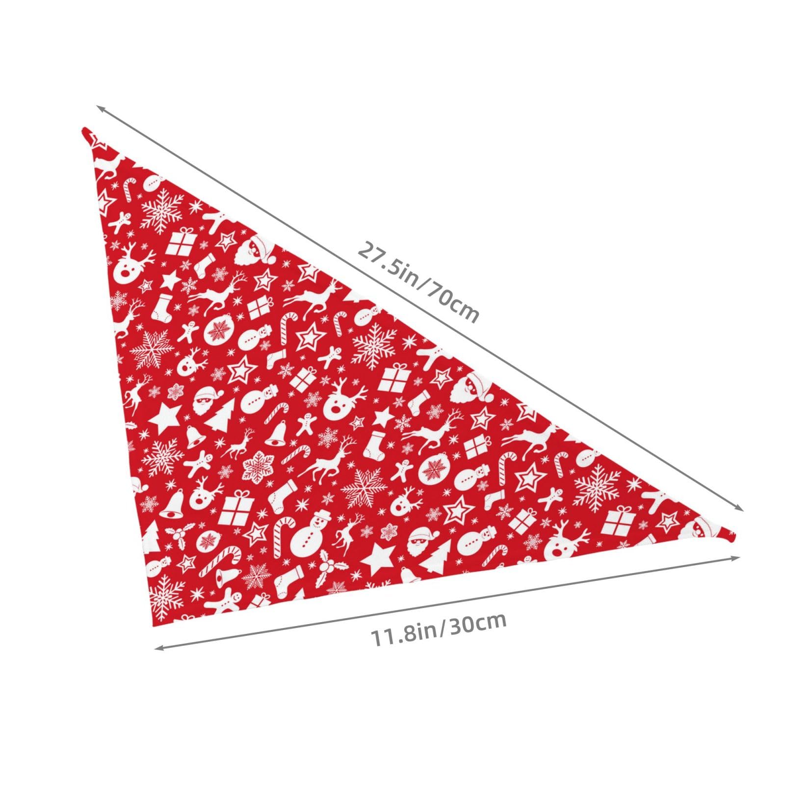 Christmas Snowman Elk Santa Claus Snowflake Dog Bandana Scarf Triangle Bibs Pet Accessories Cat Kerchief